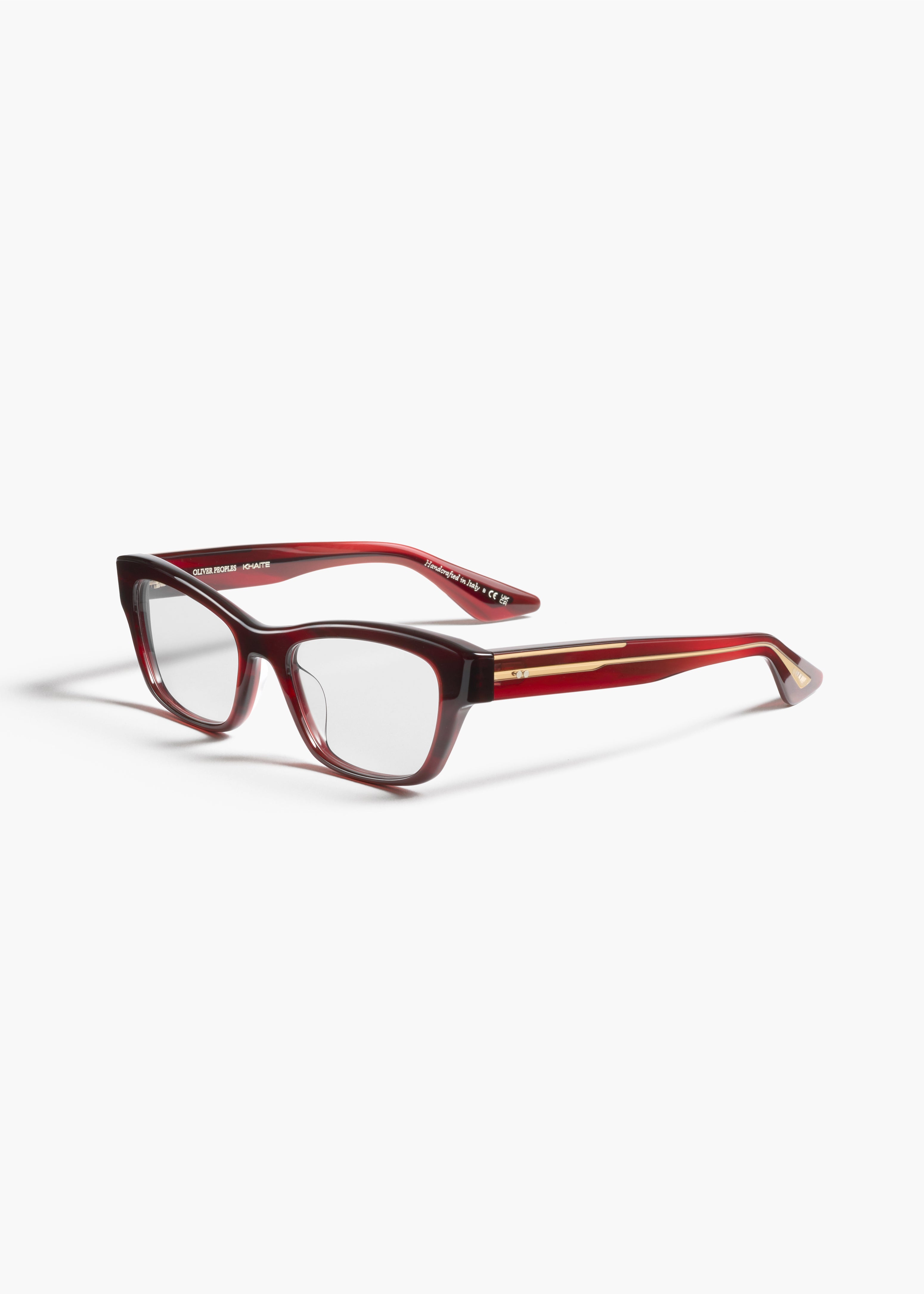 KHAITE x Oliver Peoples 1953RX in Bordeaux Bark SIDE VIEW