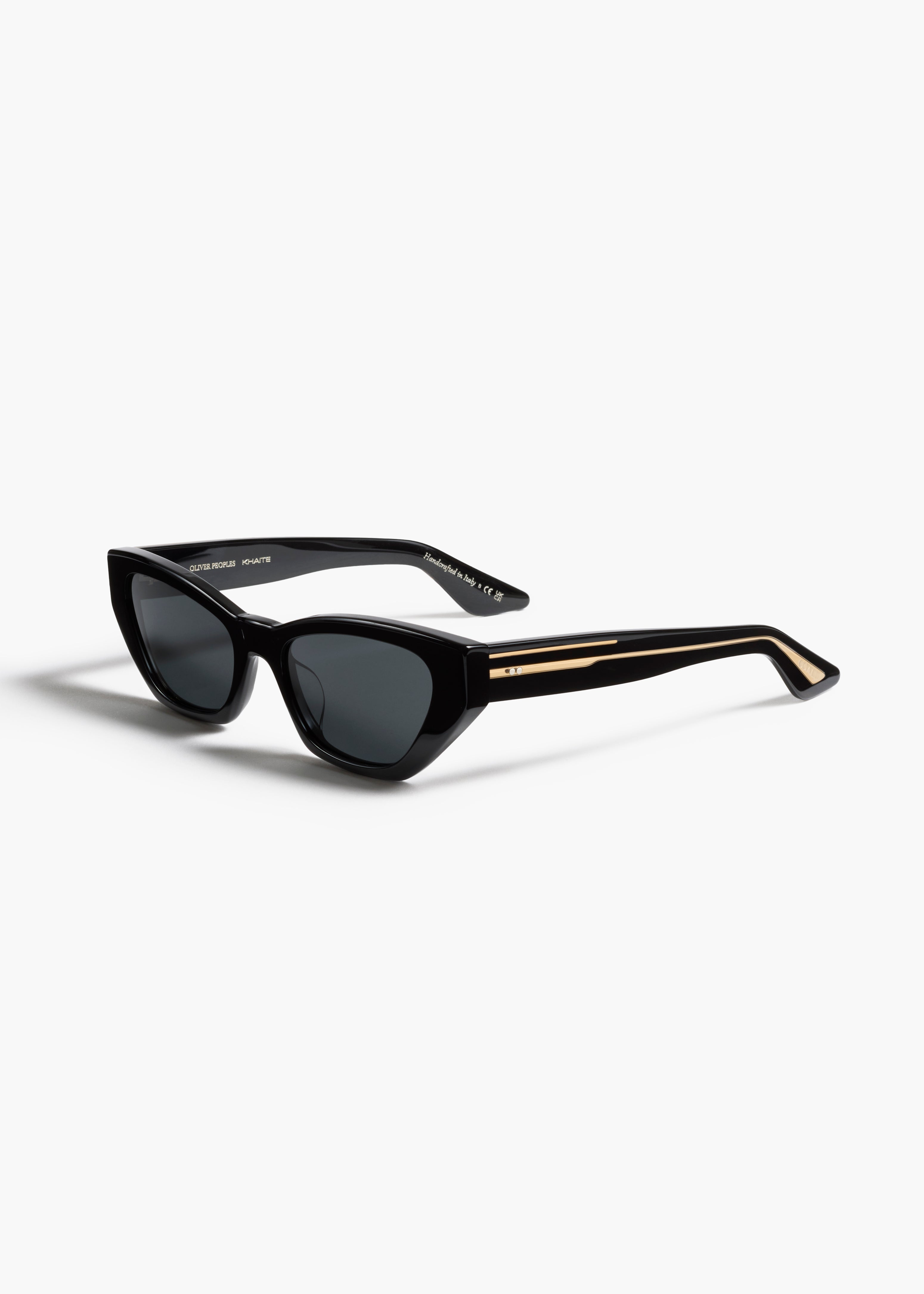 KHAITE x Oliver Peoples 1961C in Black and Grey SIDE VIEW