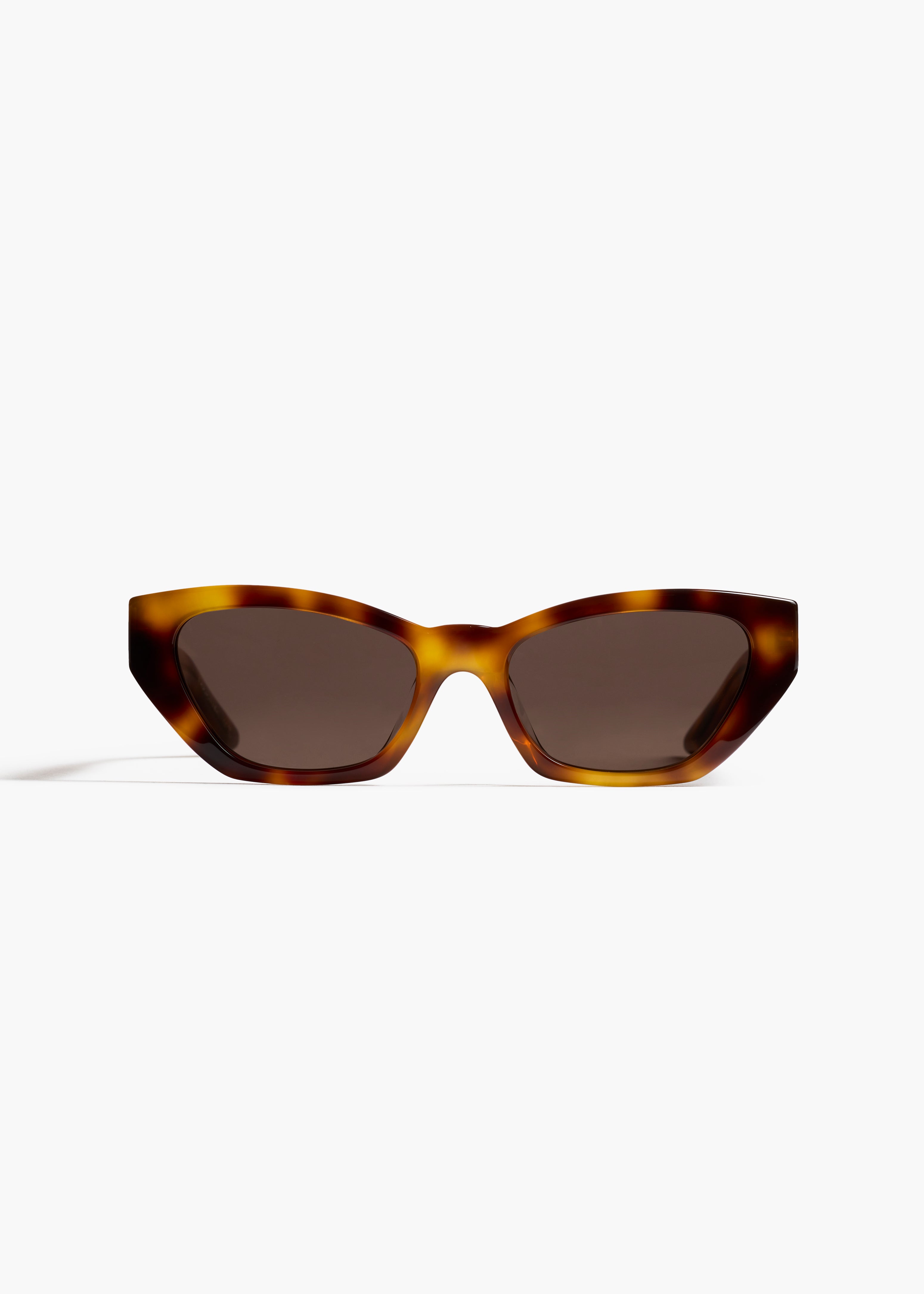 KHAITE x Oliver Peoples 1961C in Dark Mahogany and Brown FRONT VIEW