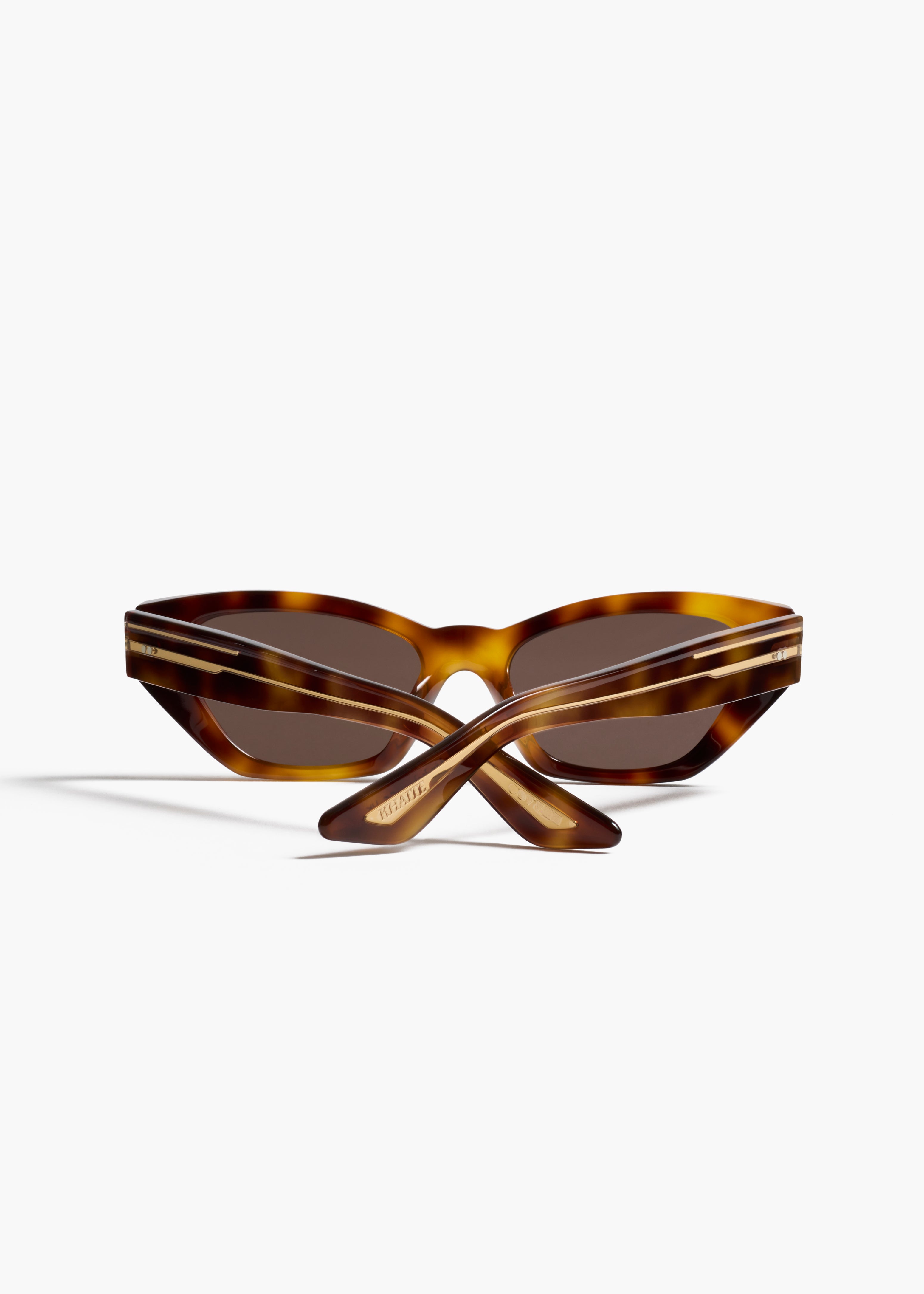 KHAITE x Oliver Peoples 1961C in Dark Mahogany and Brown BACK VIEW