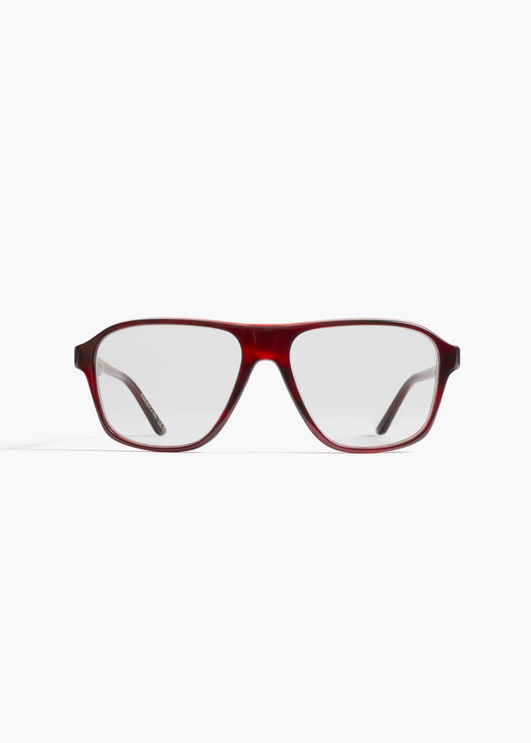 KHAITE x Oliver Peoples 1978RX in Bordeaux Bark FRONT VIEW