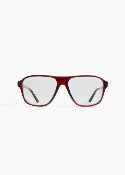 KHAITE x Oliver Peoples 1978RX in Bordeaux Bark FRONT VIEW