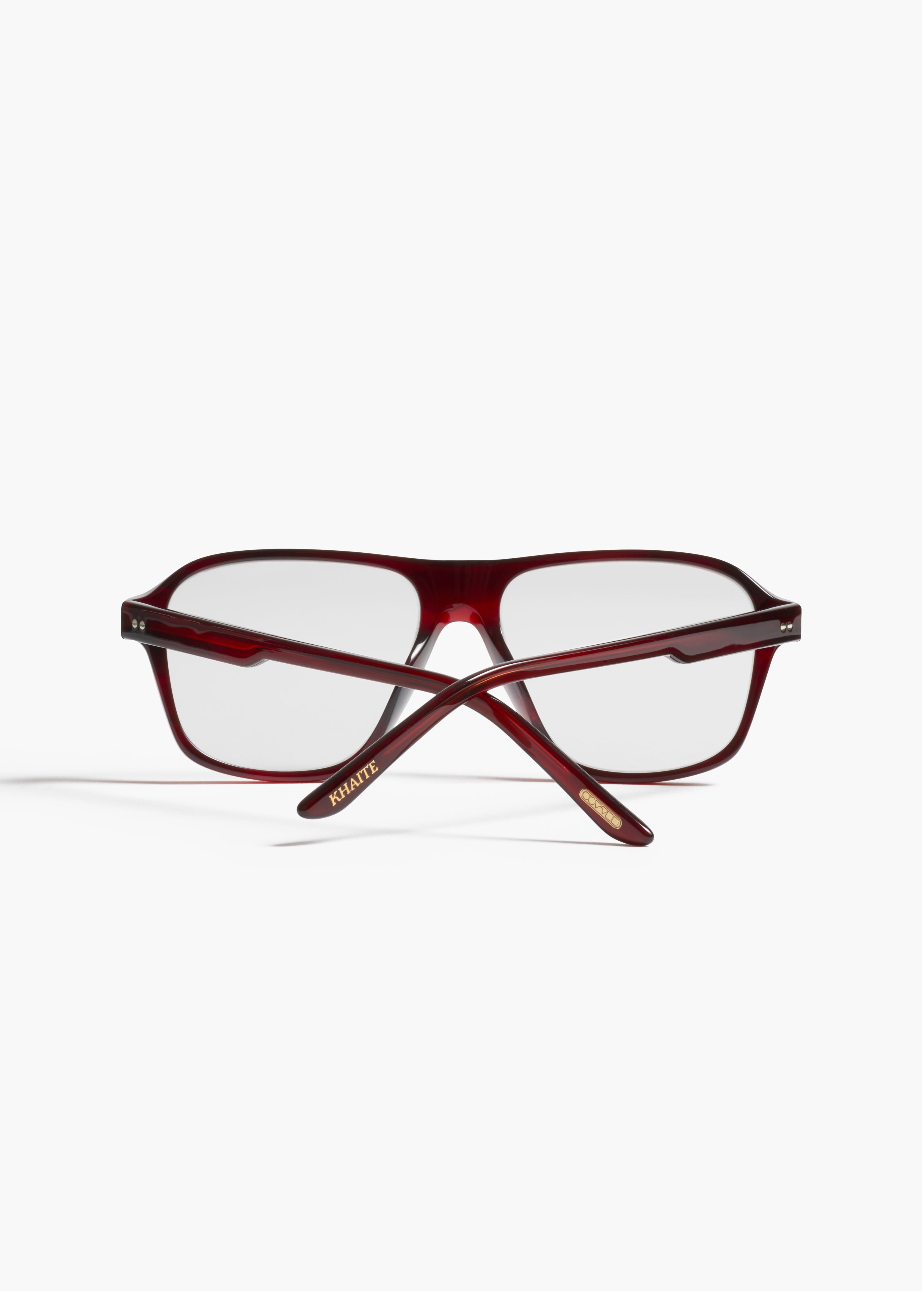 KHAITE x Oliver Peoples 1978RX in Bordeaux Bark BACK VIEW