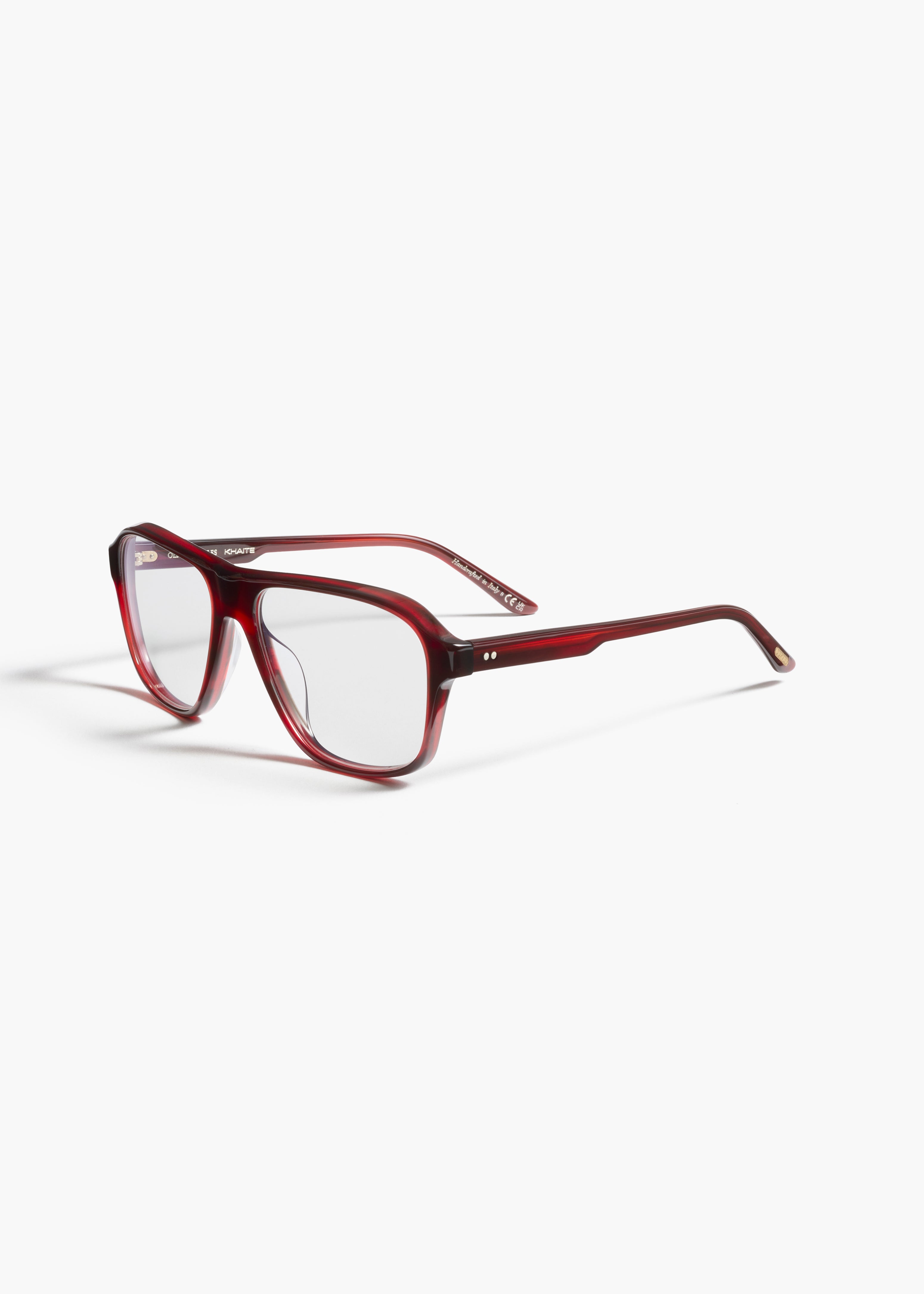KHAITE x Oliver Peoples 1978RX in Bordeaux Bark SIDE VIEW