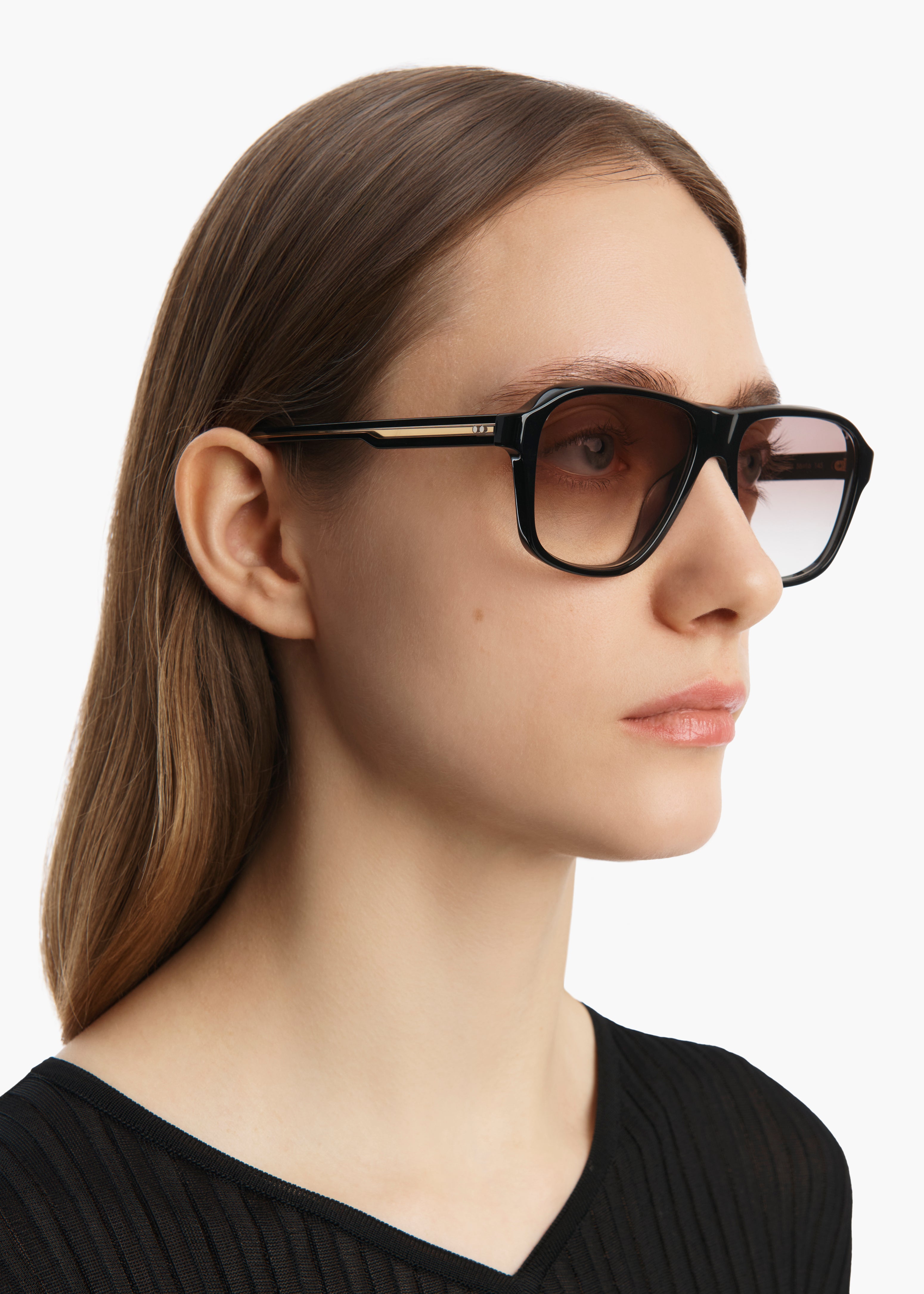 KHAITE x Oliver Peoples 1978RX in Black ON FIGURE