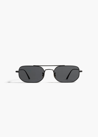 KHAITE x Oliver Peoples 1989C in Matte Black and Grey FRONT VIEW