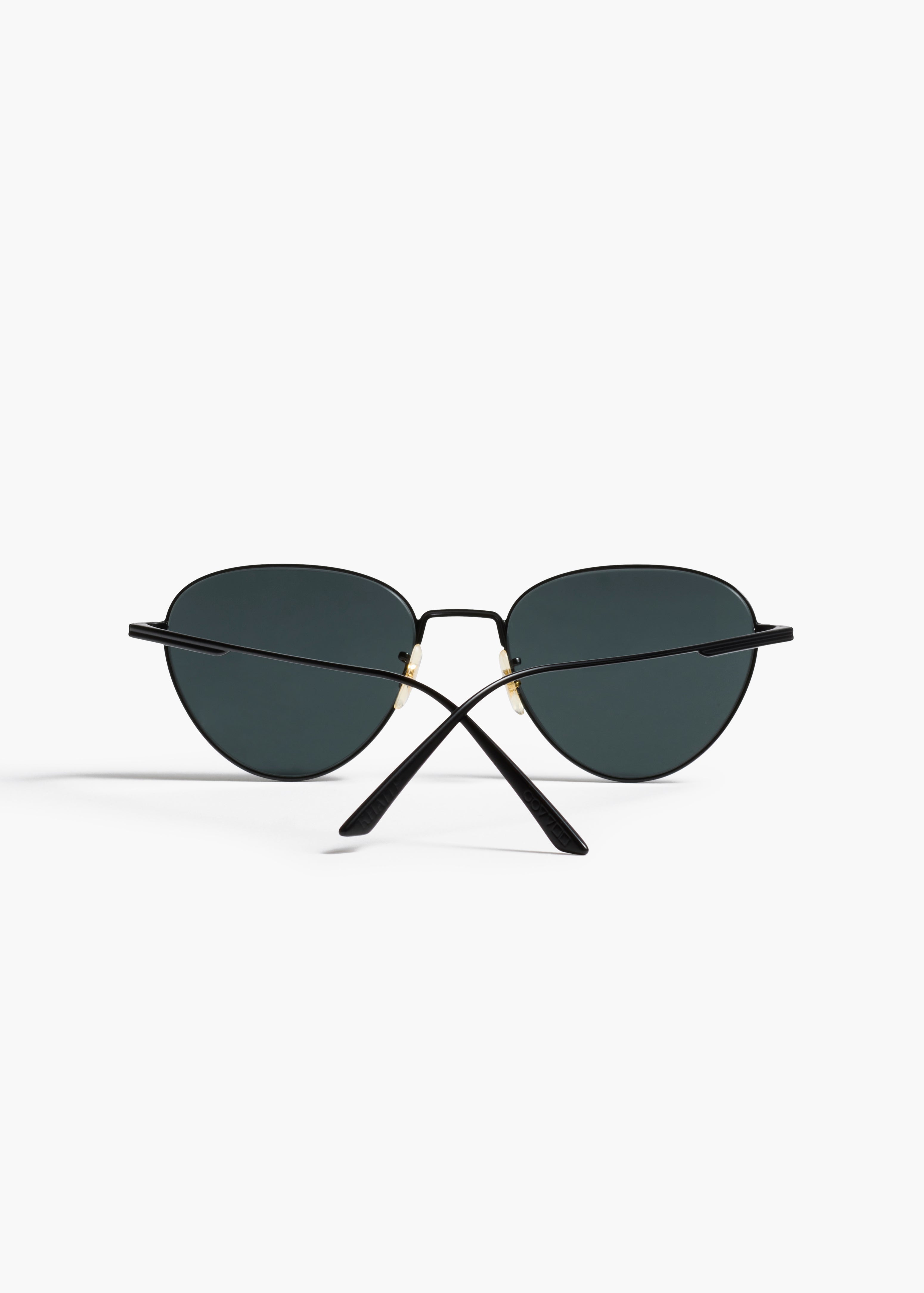 KHAITE x Oliver Peoples 1991C in Matte Black and Grey BACK VIEW