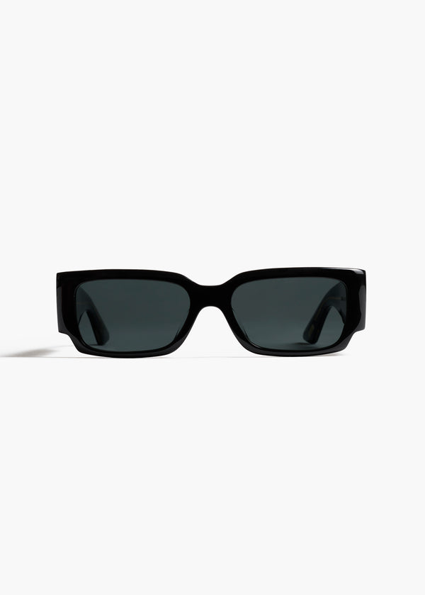 KHAITE x Oliver Peoples 1995C in Black and Grey FRONT VIEW
