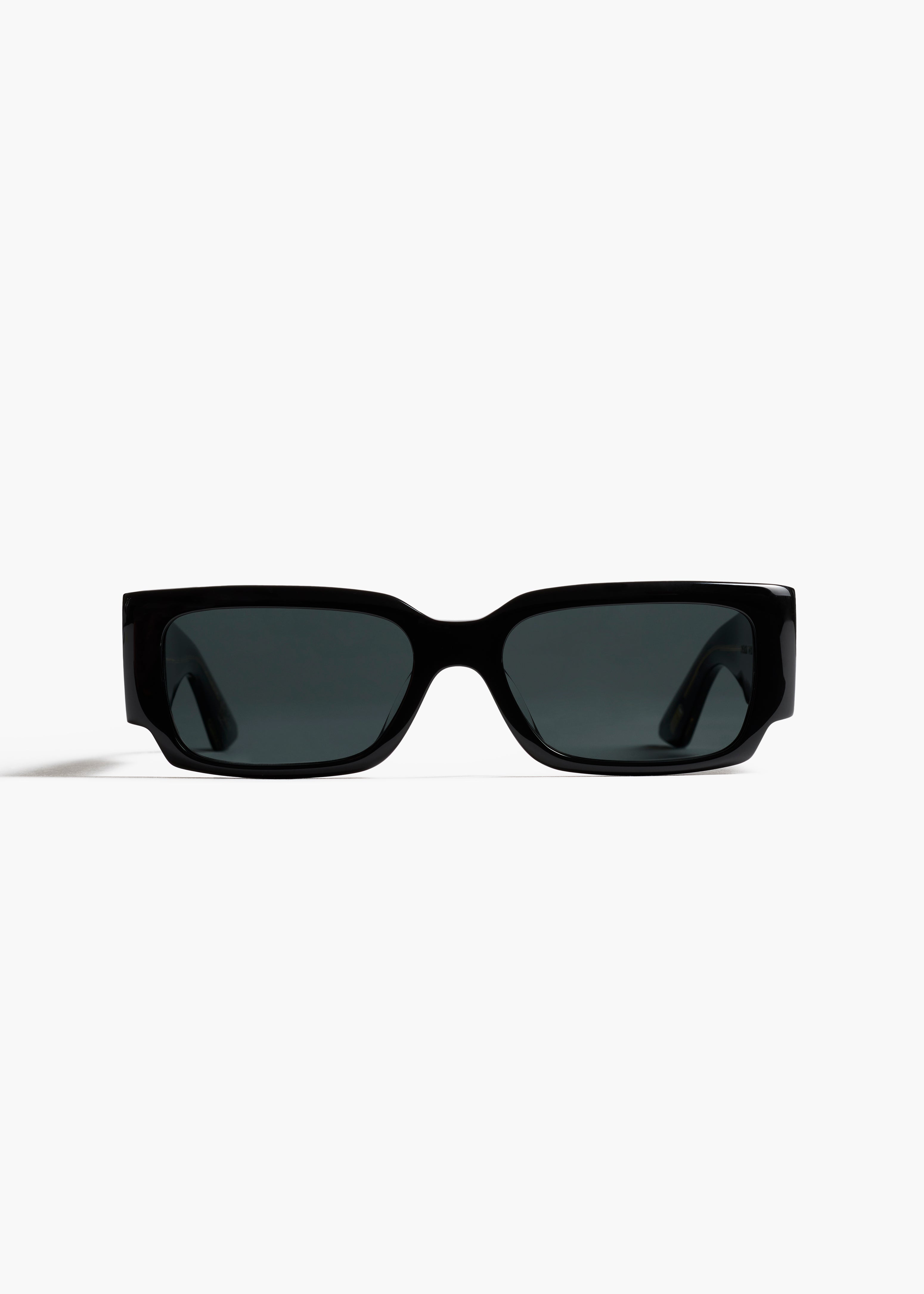KHAITE x Oliver Peoples 1995C in Black and Grey FRONT VIEW