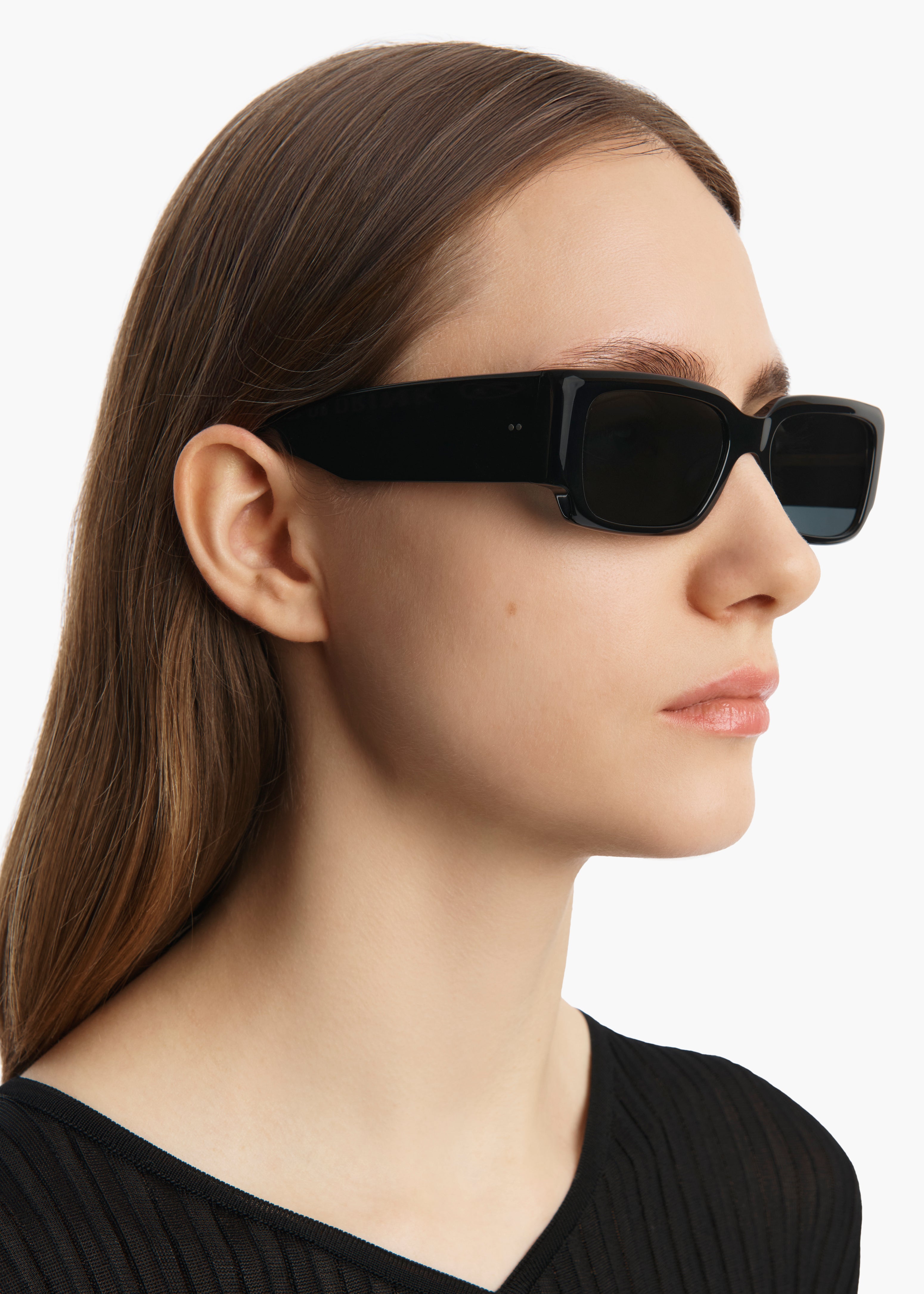 KHAITE x Oliver Peoples 1995C in Black and Grey ON FIGURE