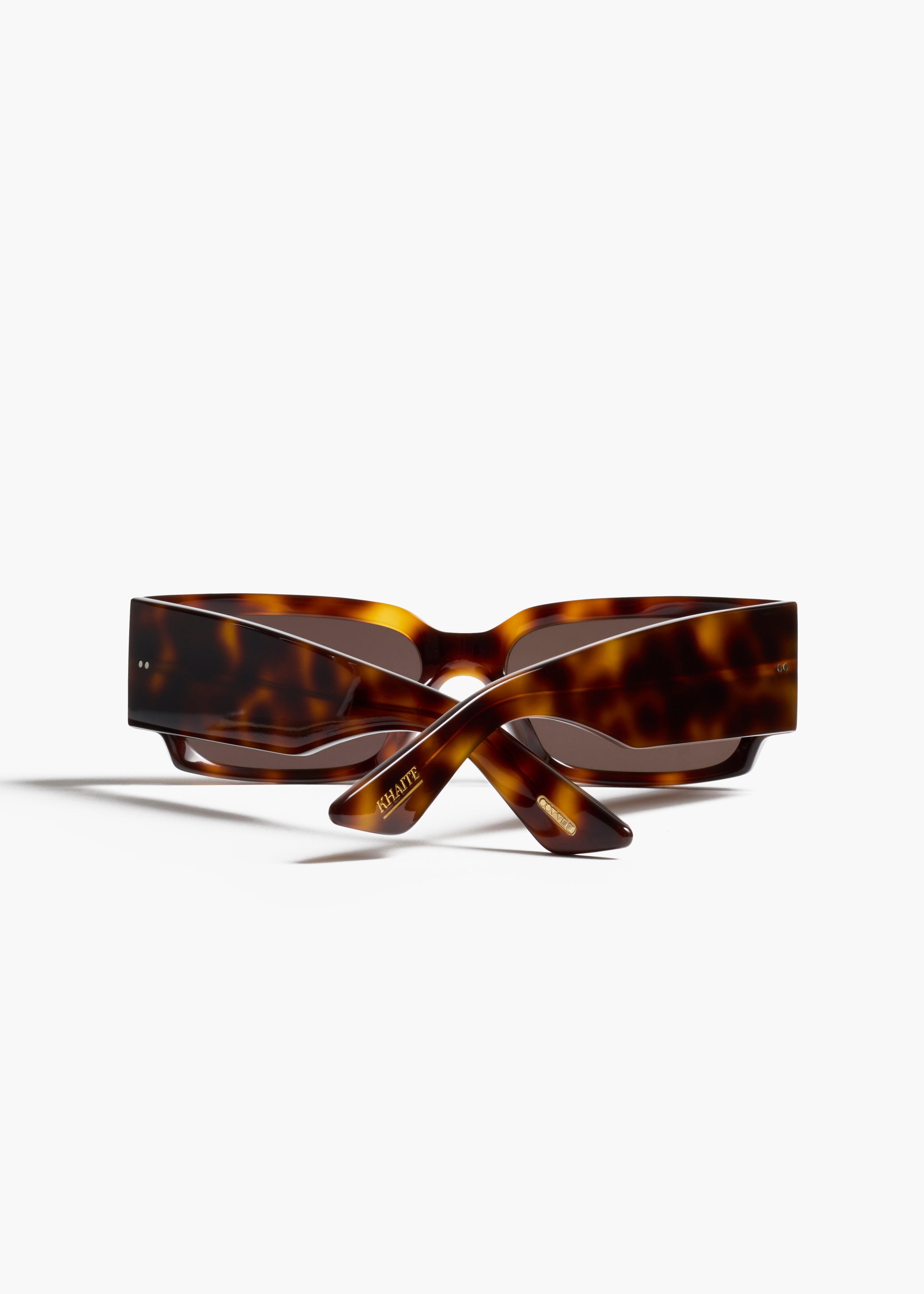 KHAITE x Oliver Peoples 1995C in Dark Mahogany and Brown BACK VIEW