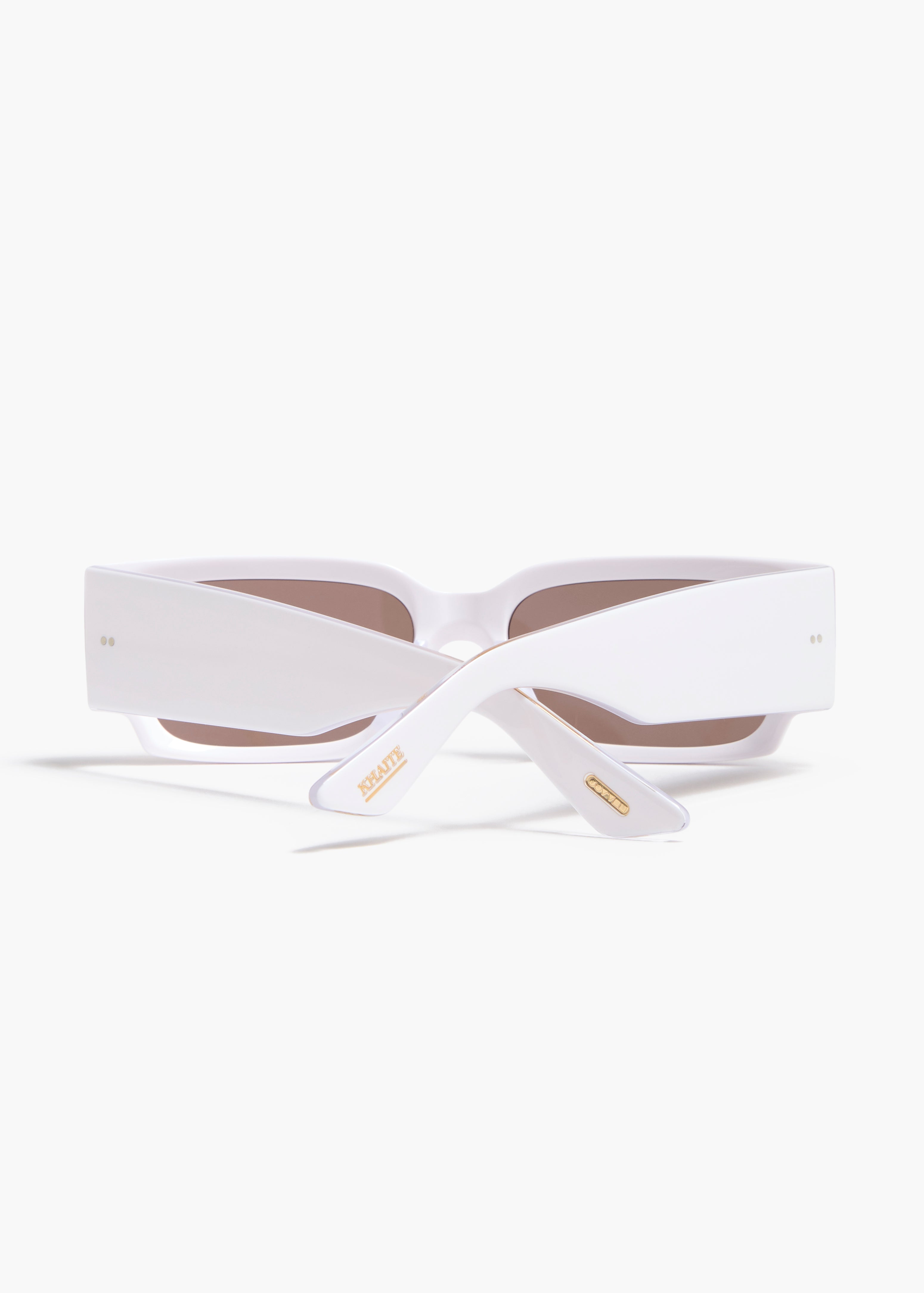 KHAITE x Oliver Peoples 1995C in White and Brown BACK VIEW