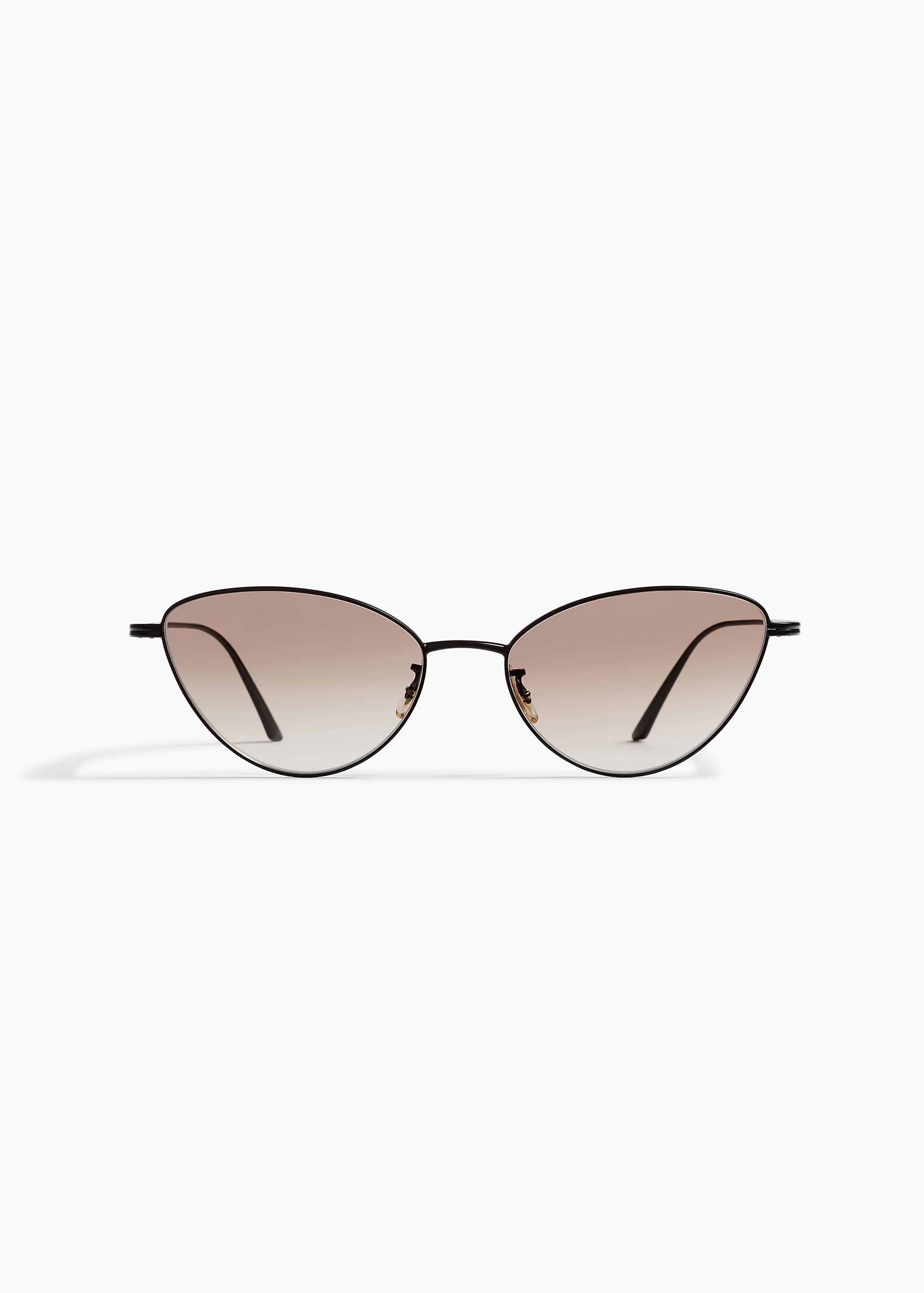 KHAITE - KHAITE x Oliver Peoples 1998C in Matte Black and Soft Tan Gradient