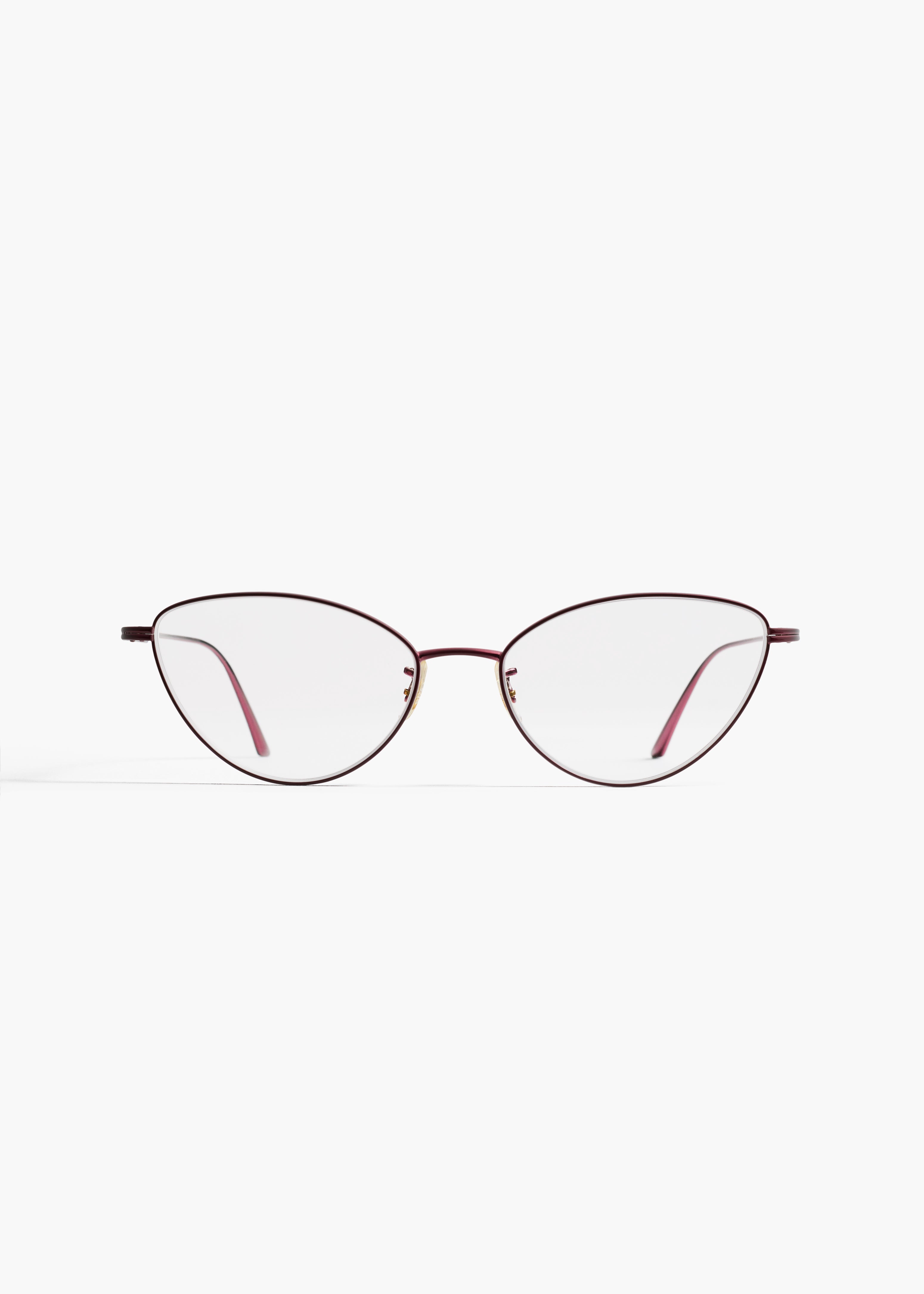 KHAITE x Oliver Peoples 1998RX in Brushed Burgundy FRONT VIEW