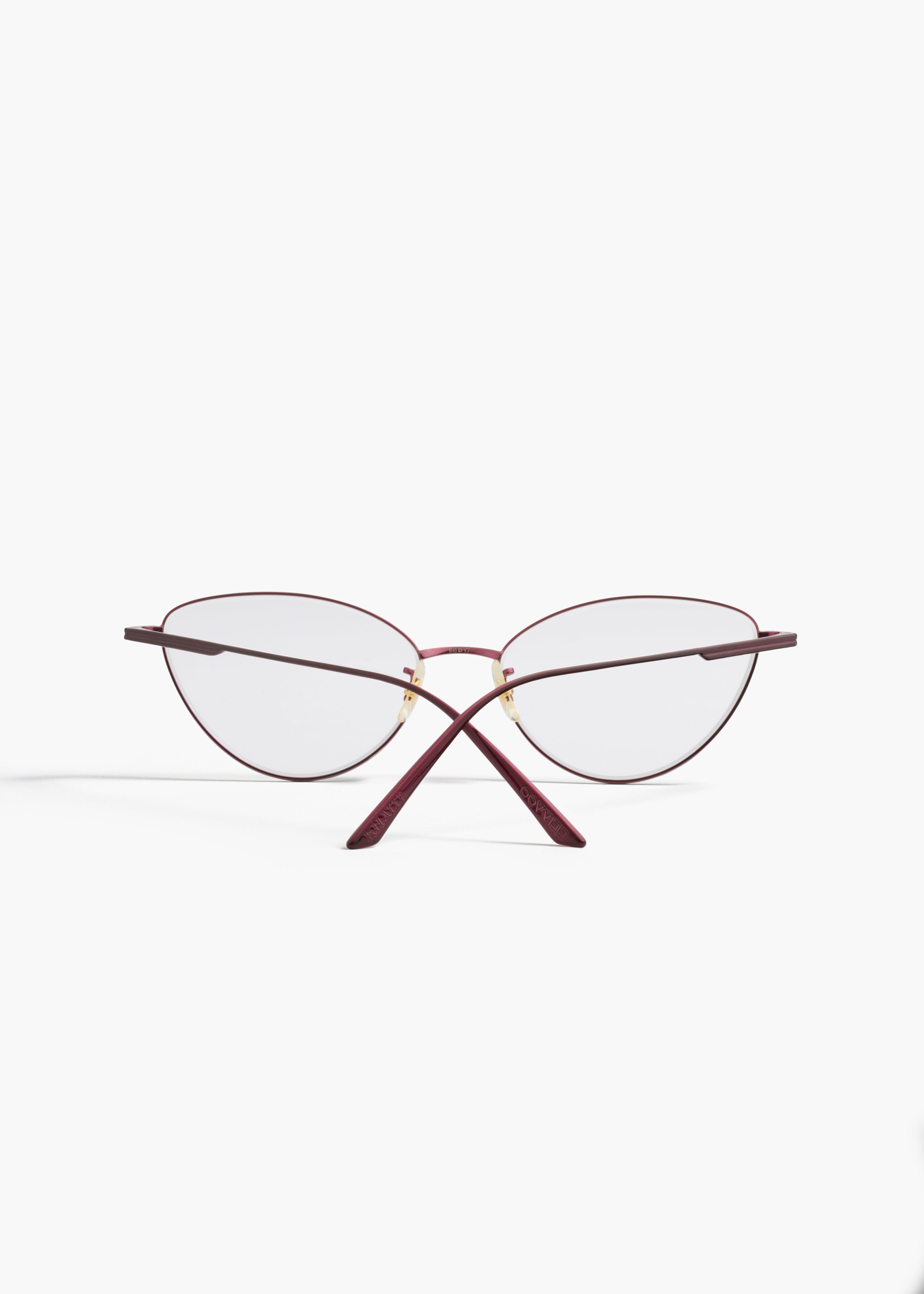 KHAITE x Oliver Peoples 1998RX in Brushed Burgundy BACK VIEW