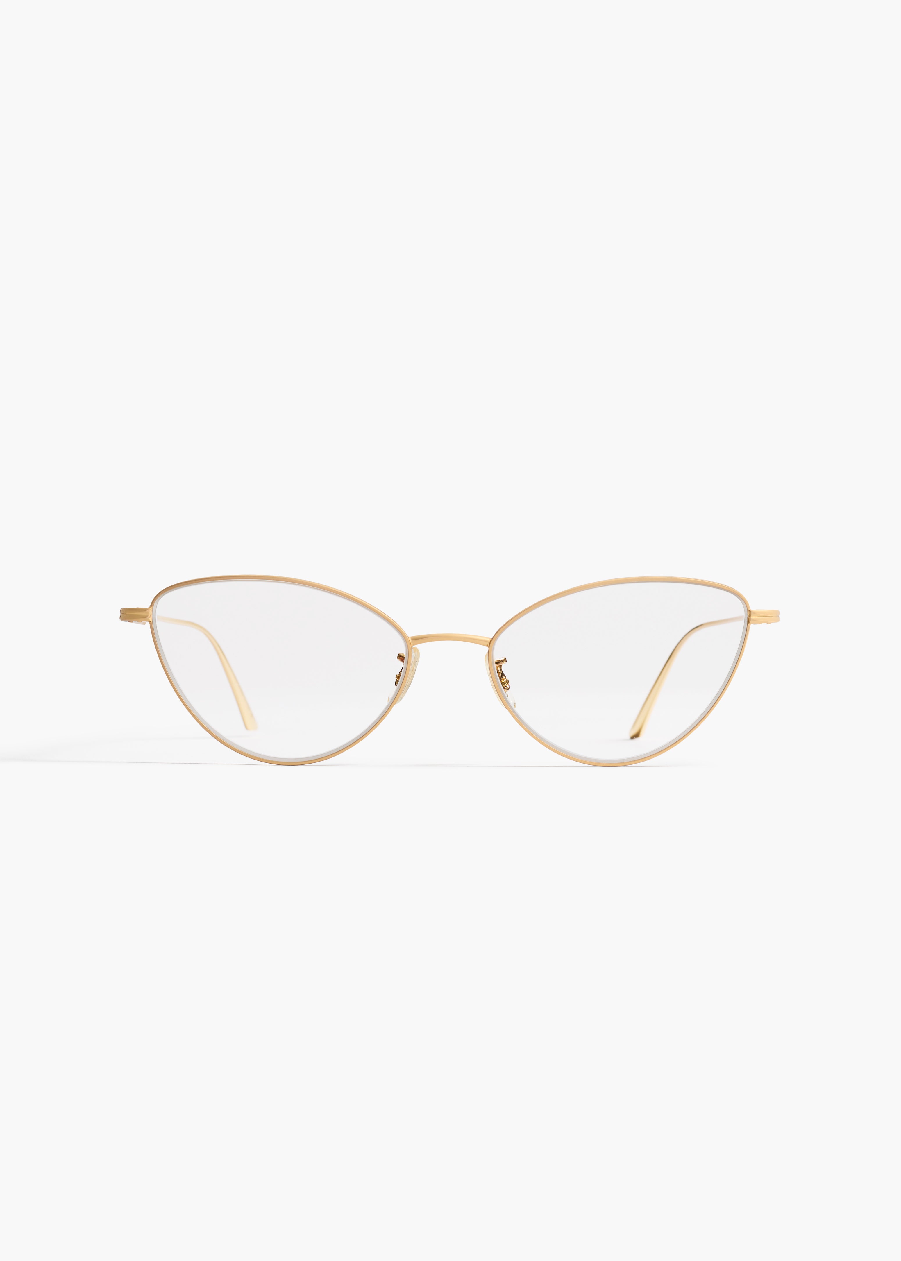 KHAITE x Oliver Peoples 1998RX in Gold FRONT VIEW
