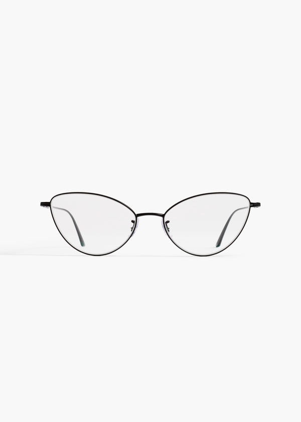 KHAITE x Oliver Peoples 1998RX in Matte Black FRONT VIEW