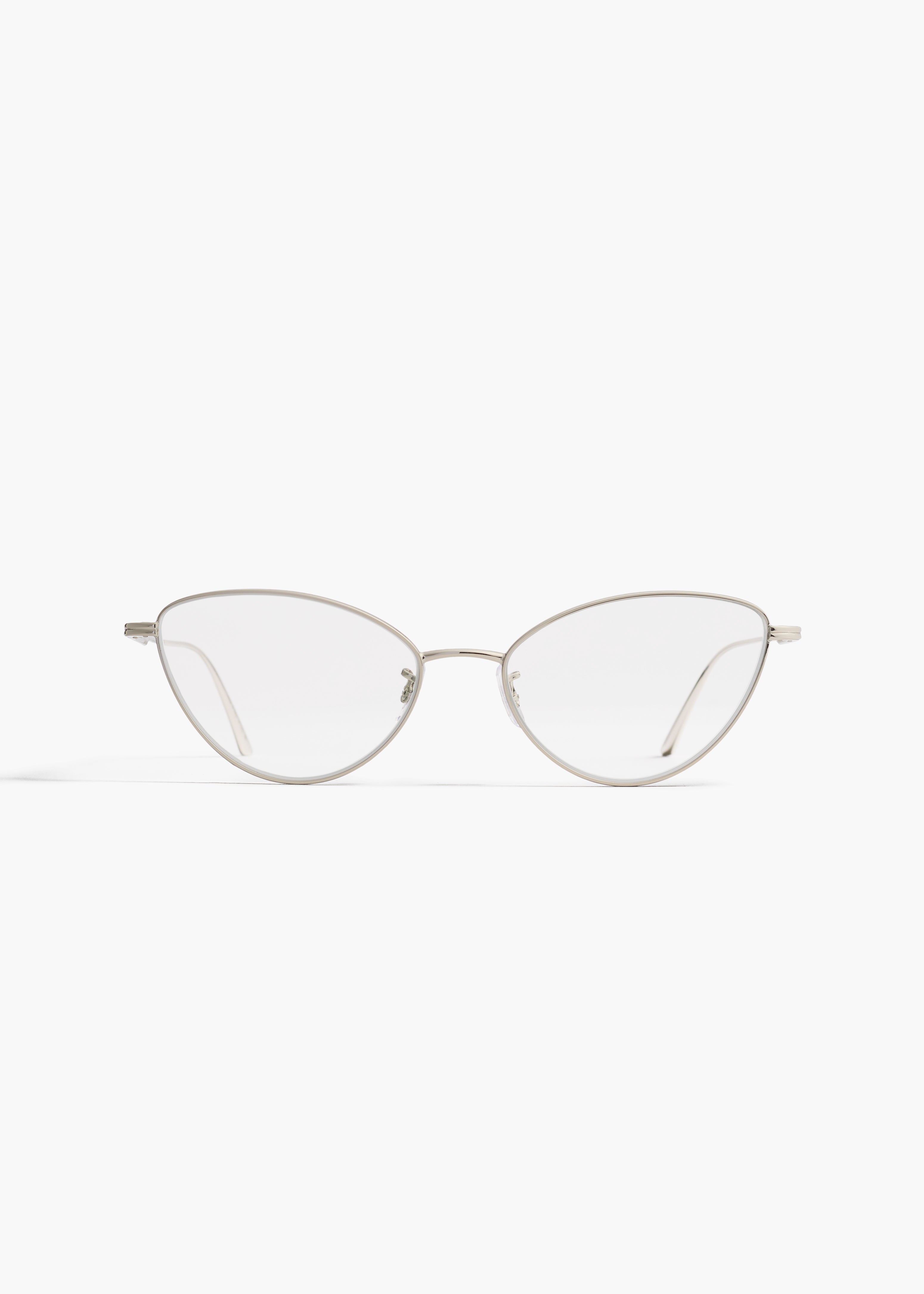 KHAITE x Oliver Peoples 1998RX in Silver FRONT VIEW