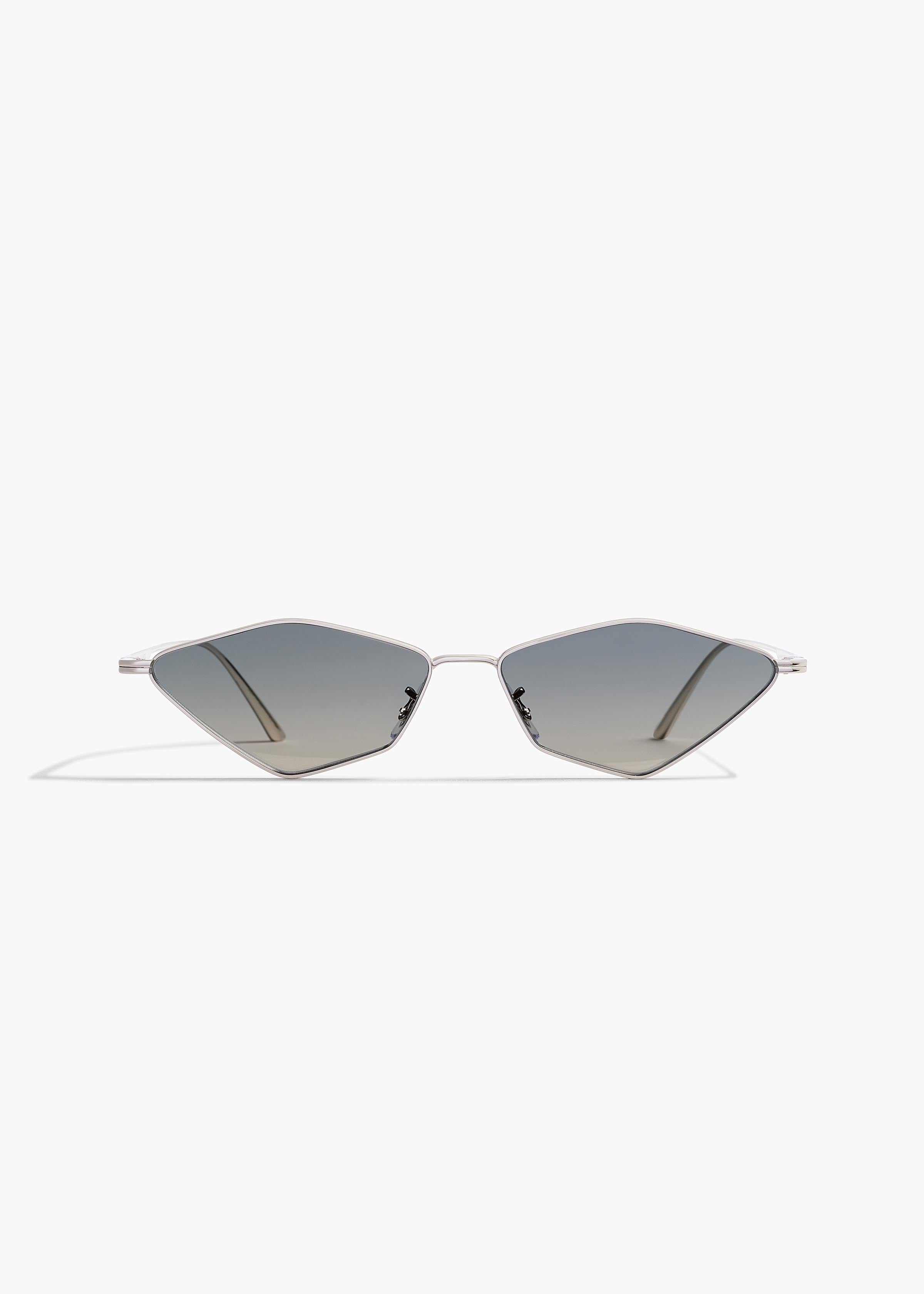 KHAITE - KHAITE x Oliver Peoples 2001C in Silver and Dark Grey Gradient Mirror