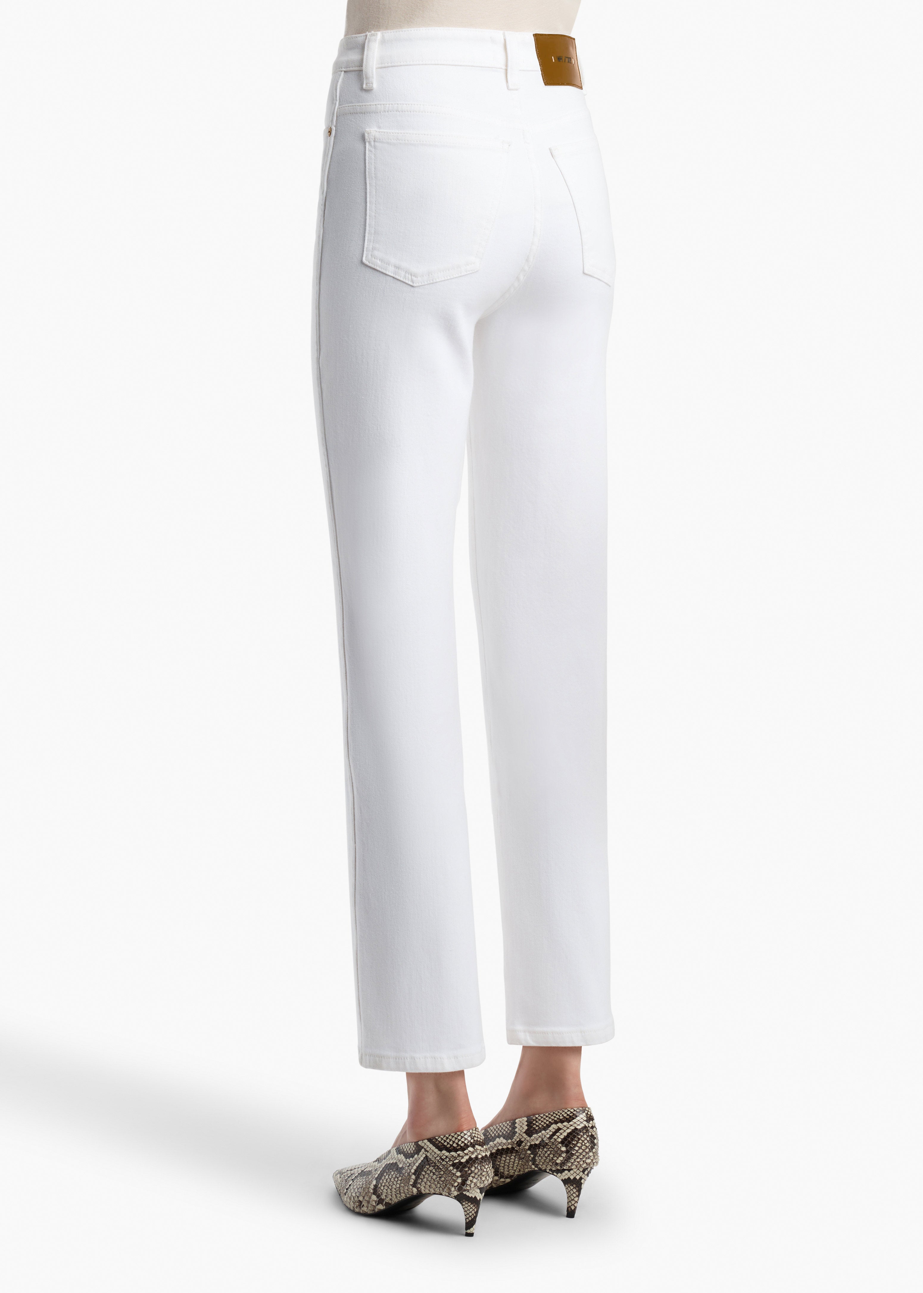 KHAITE - Abigail Stretch Jean in White