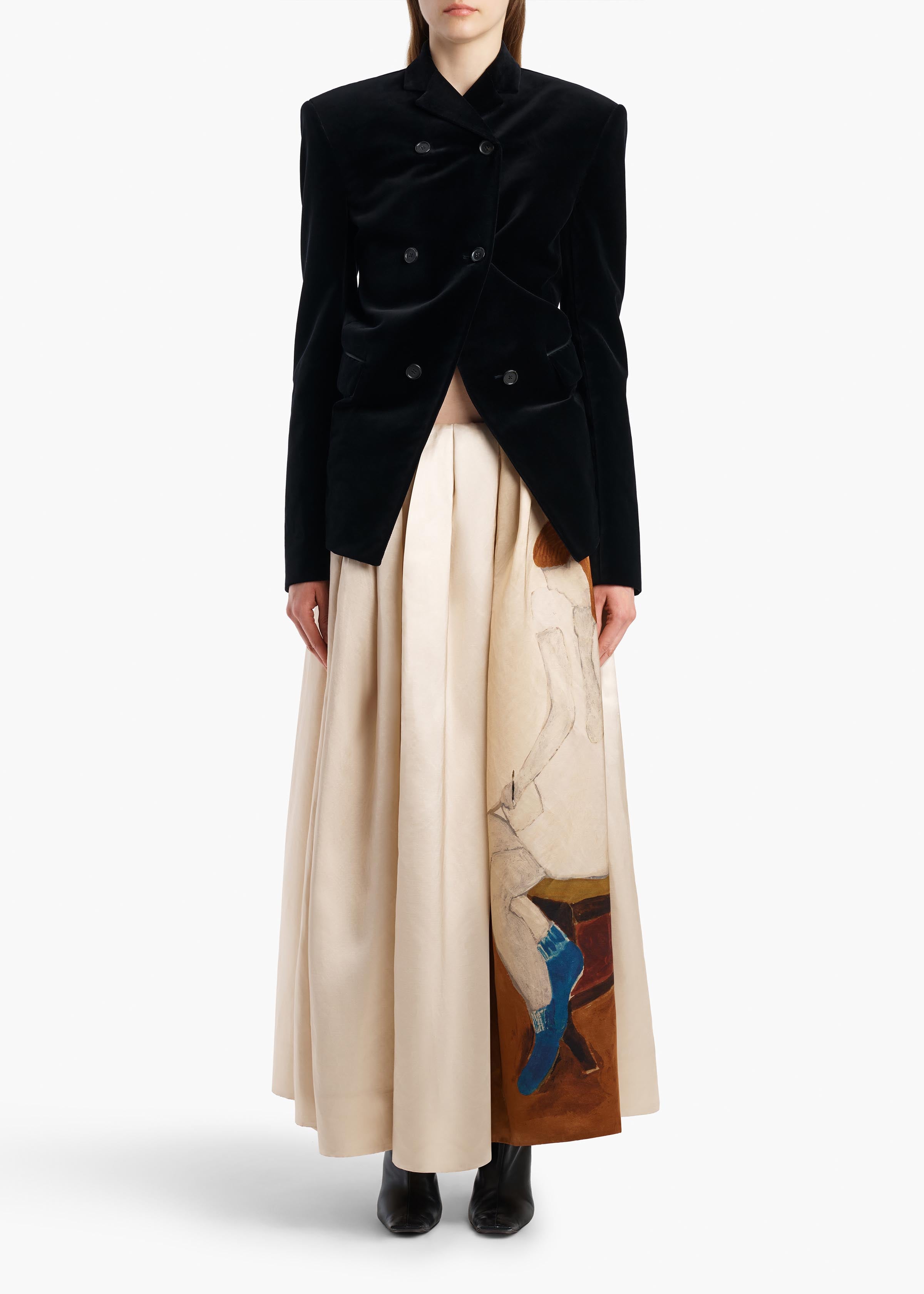 KHAITE - Adara Skirt in Lady Print