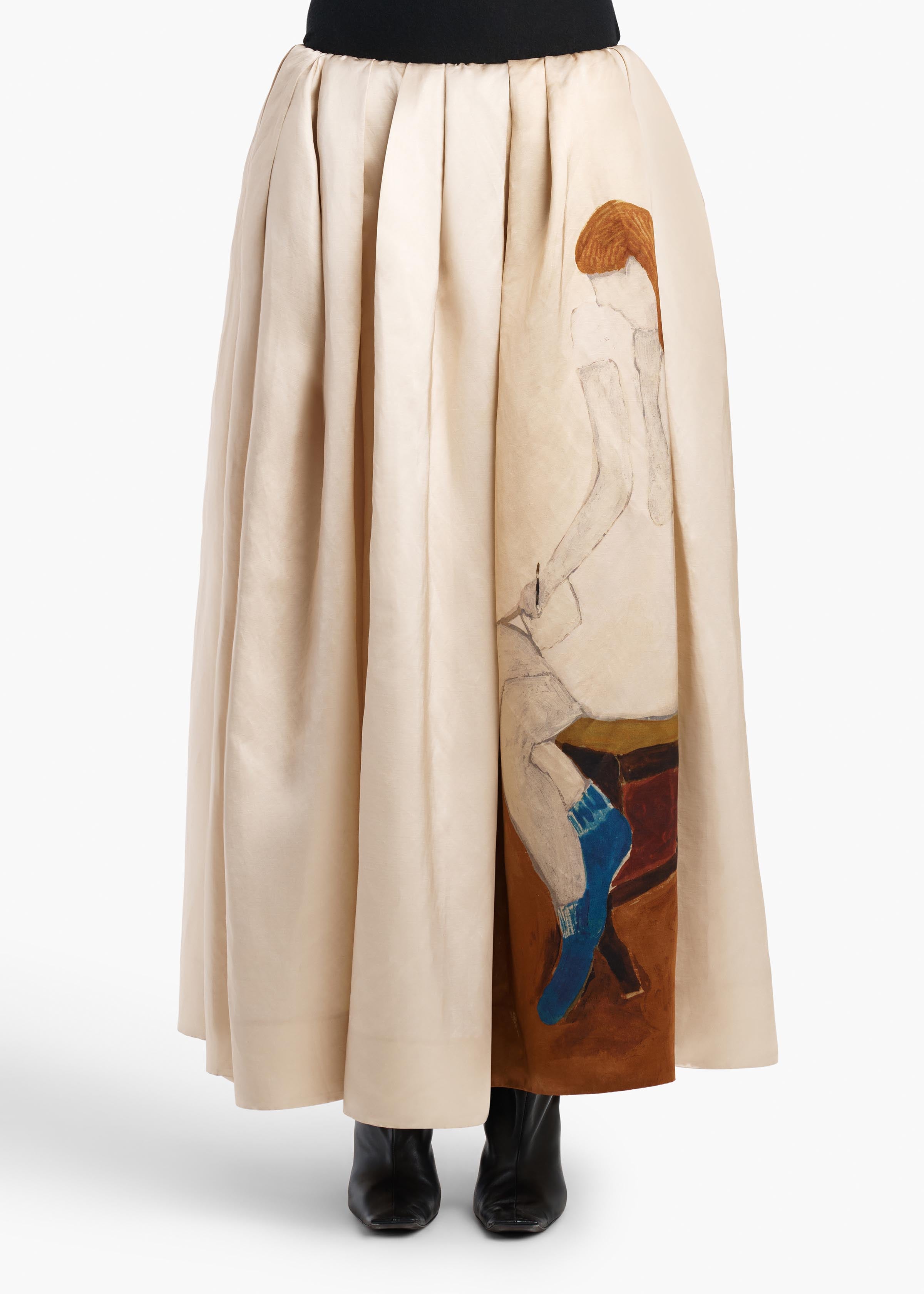 KHAITE - Adara Skirt in Lady Print