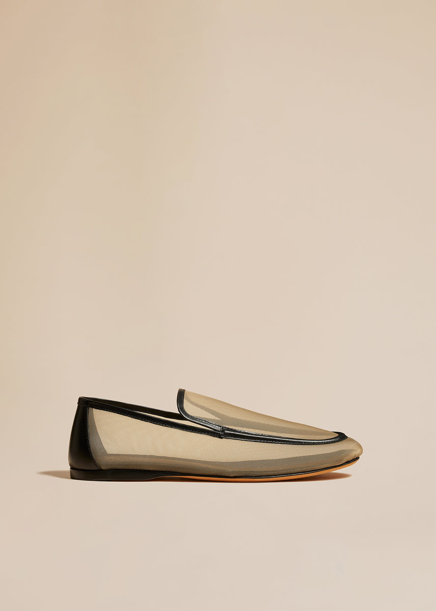 The Alessia Loafer in Beige Mesh– KHAITE