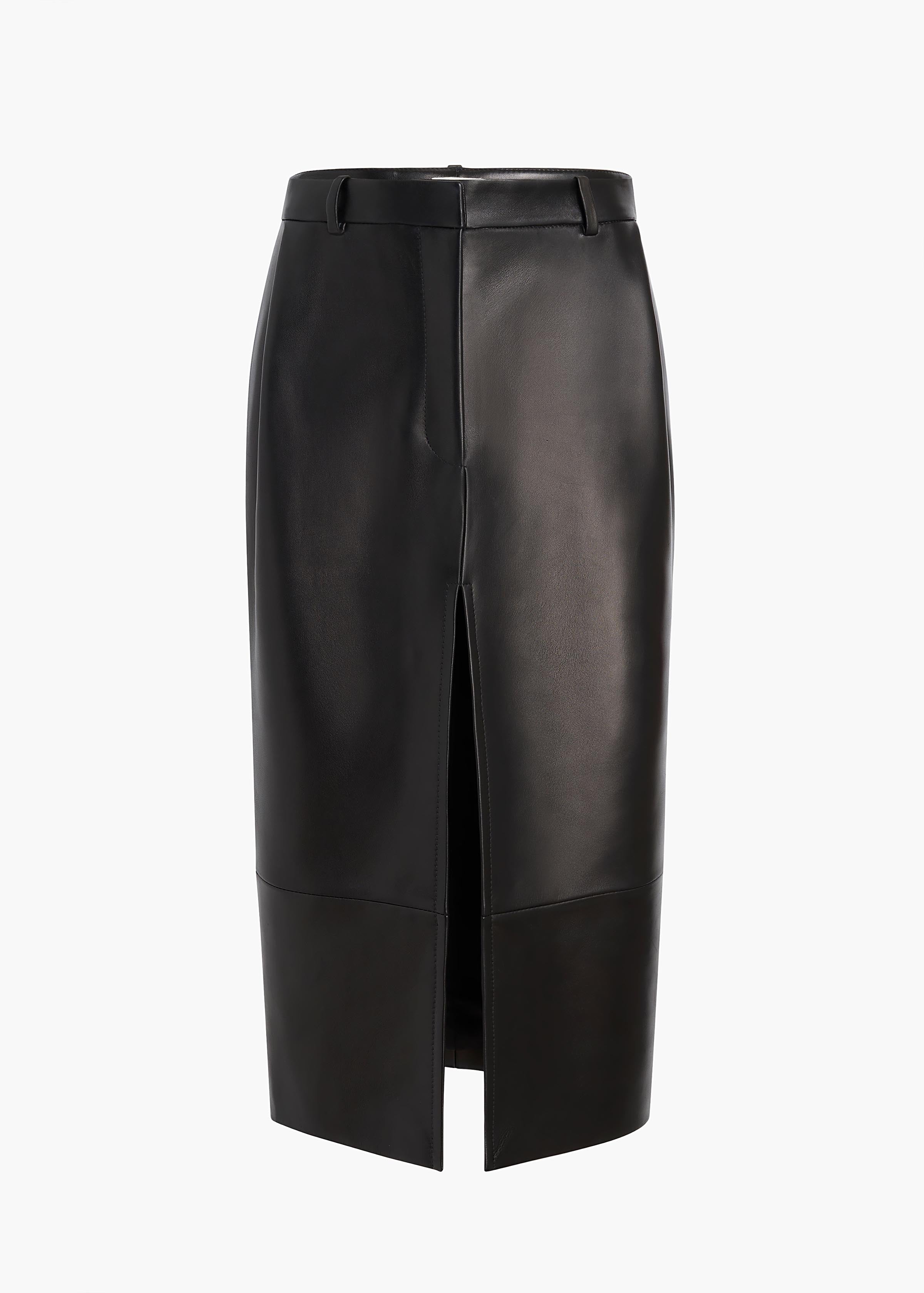 ANDEN SKIRT BLACK LEATHER 41851012 200 GHOST