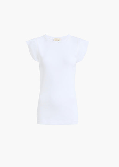ANGEL TOP CHALK COTTON RIB 182751021 168 GHOST