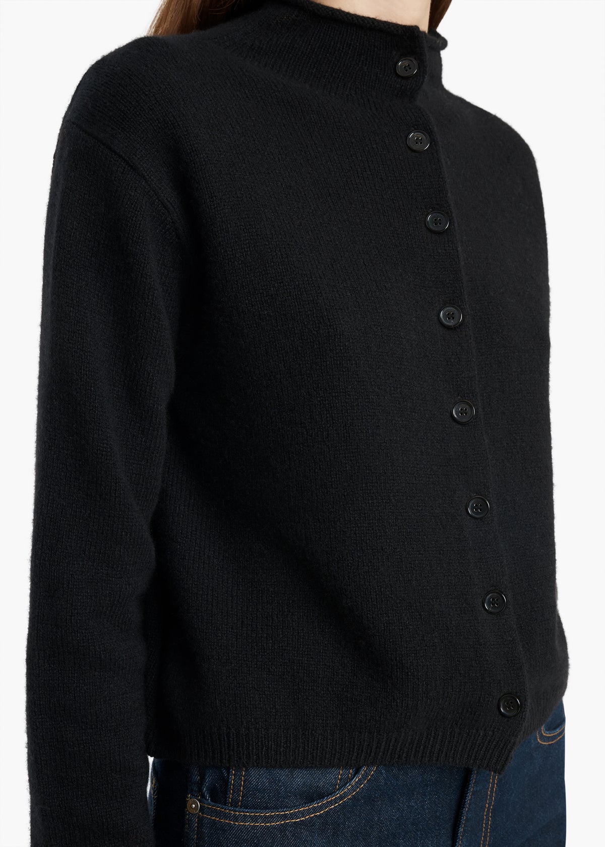 KHAITE - Annora Cardigan in Midnight Navy