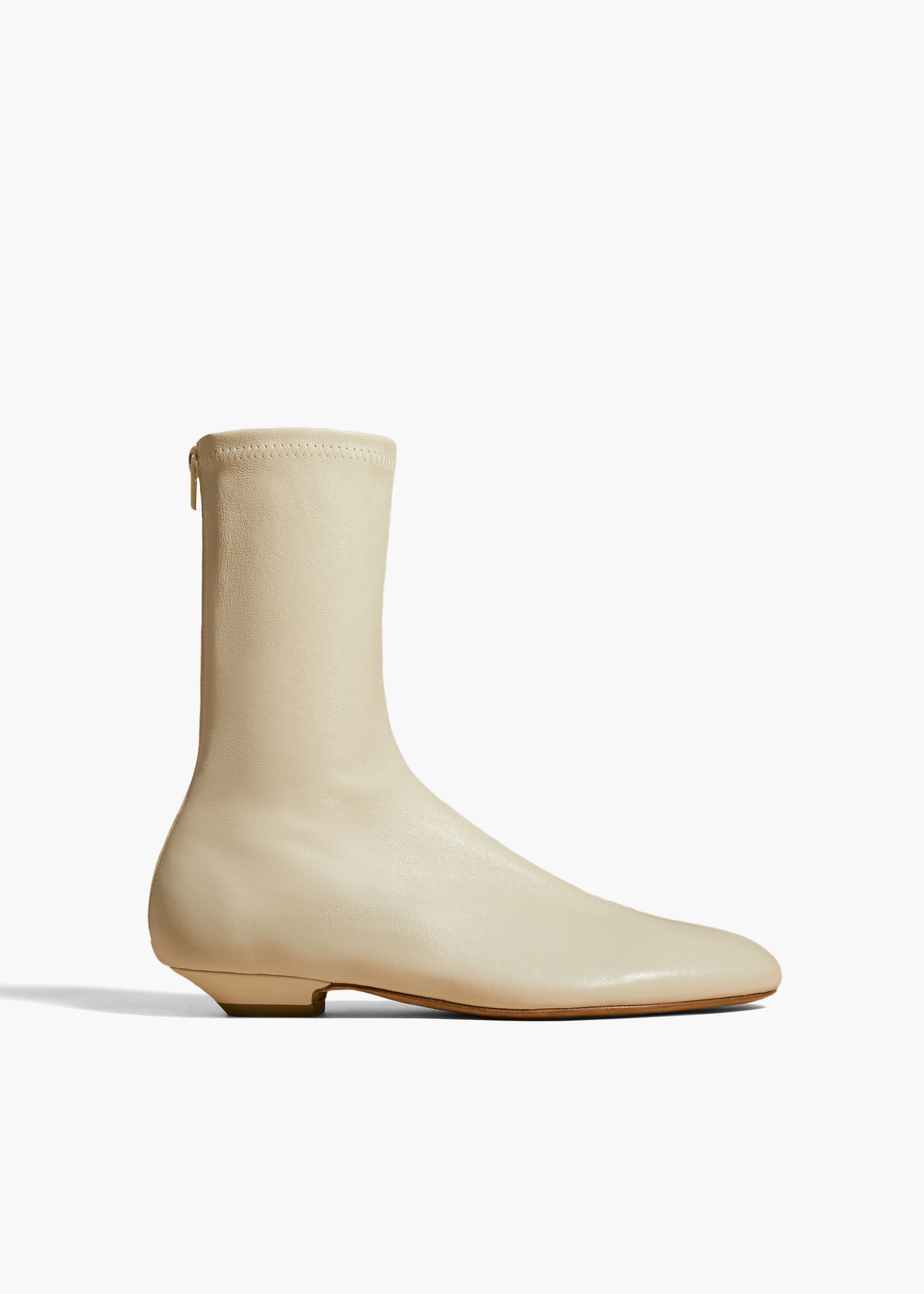 Off white ankle fashion boots