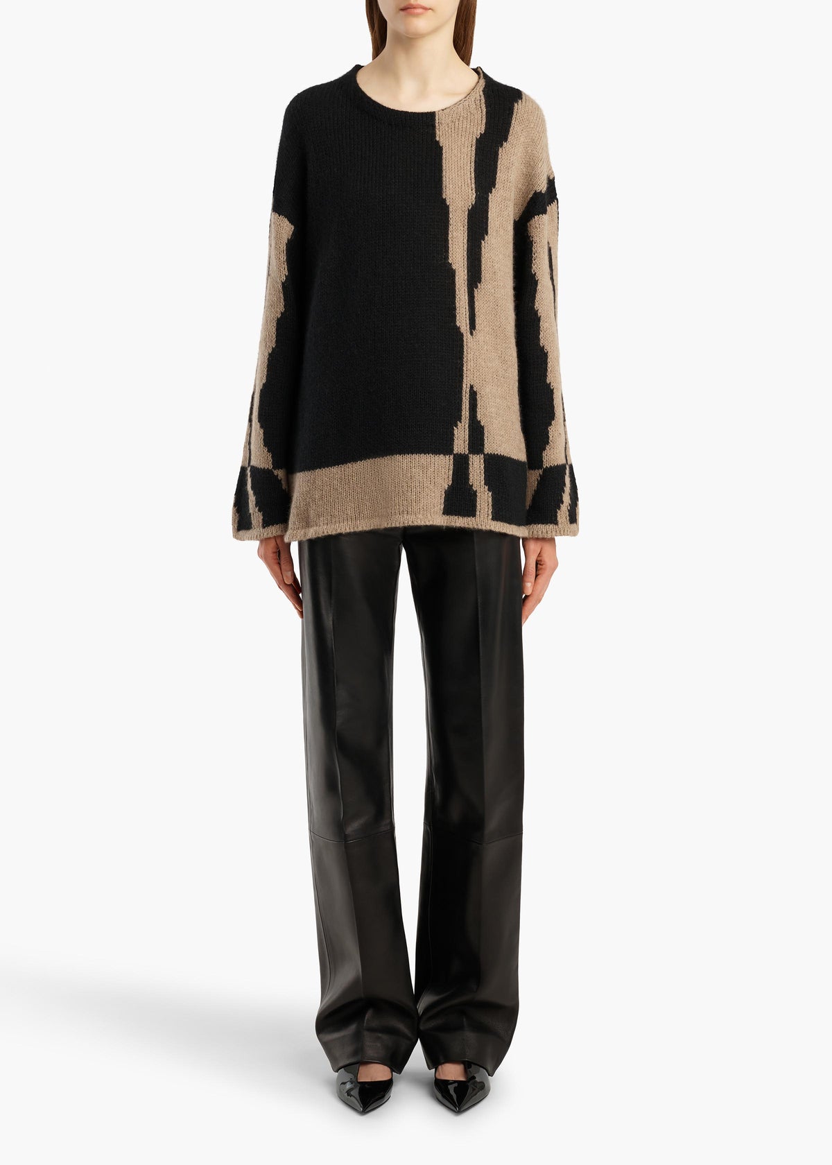 ARTUR SWEATER BLACK CREAM 18432671 213 A STYLED