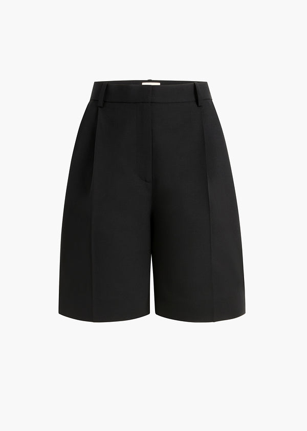 Auggie Short in Black Wool