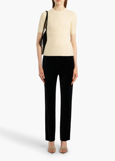 BECCA TOP PALE YELLOW 18473722 615 A STYLED