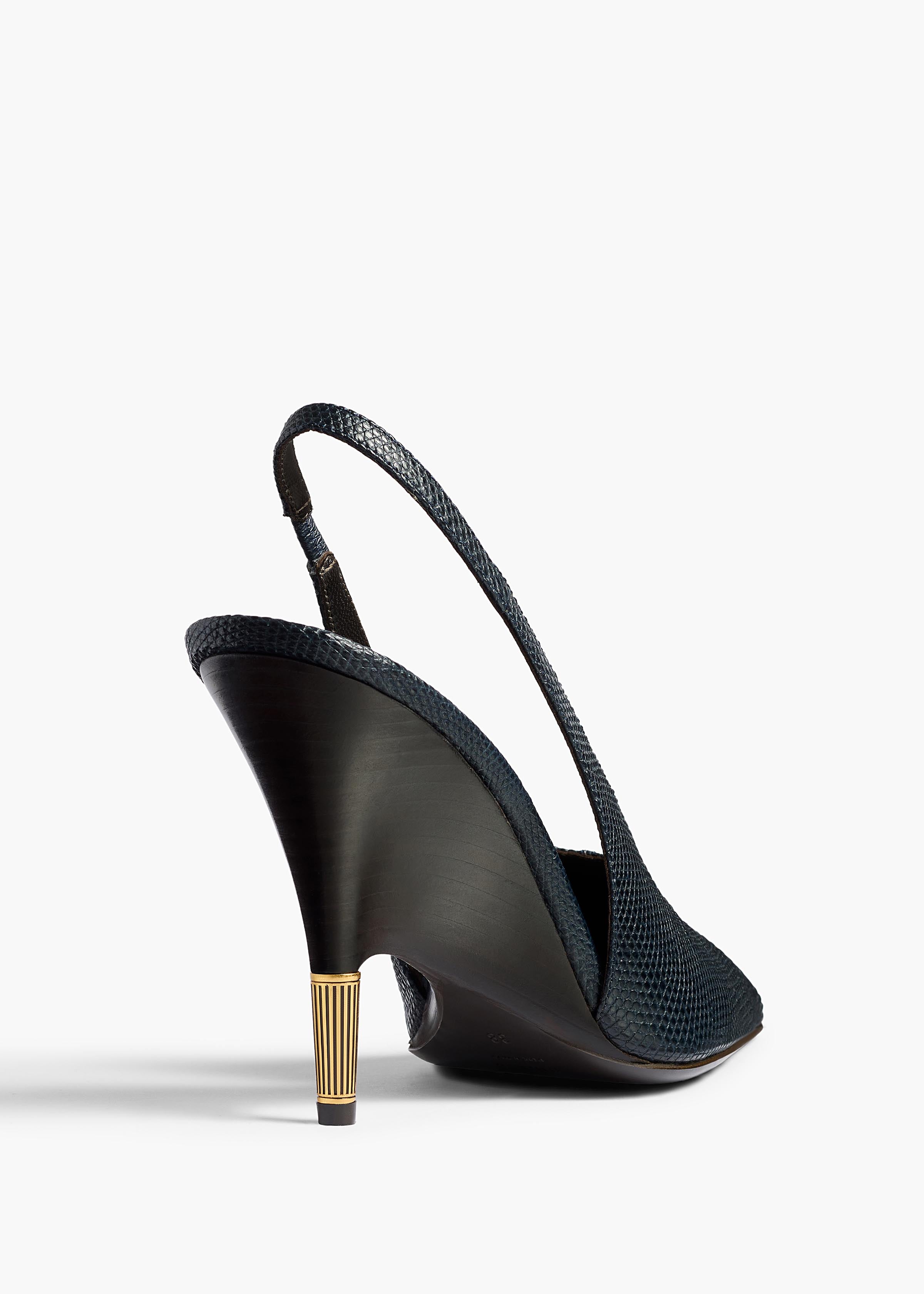 BELLA PUMP 100 MIDNIGHT NAVY LIZARD F2048 1018 358 D