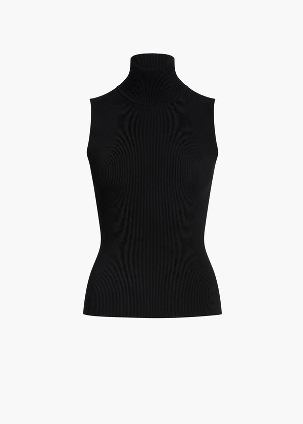 Benita Top in Black FLAT VIEW