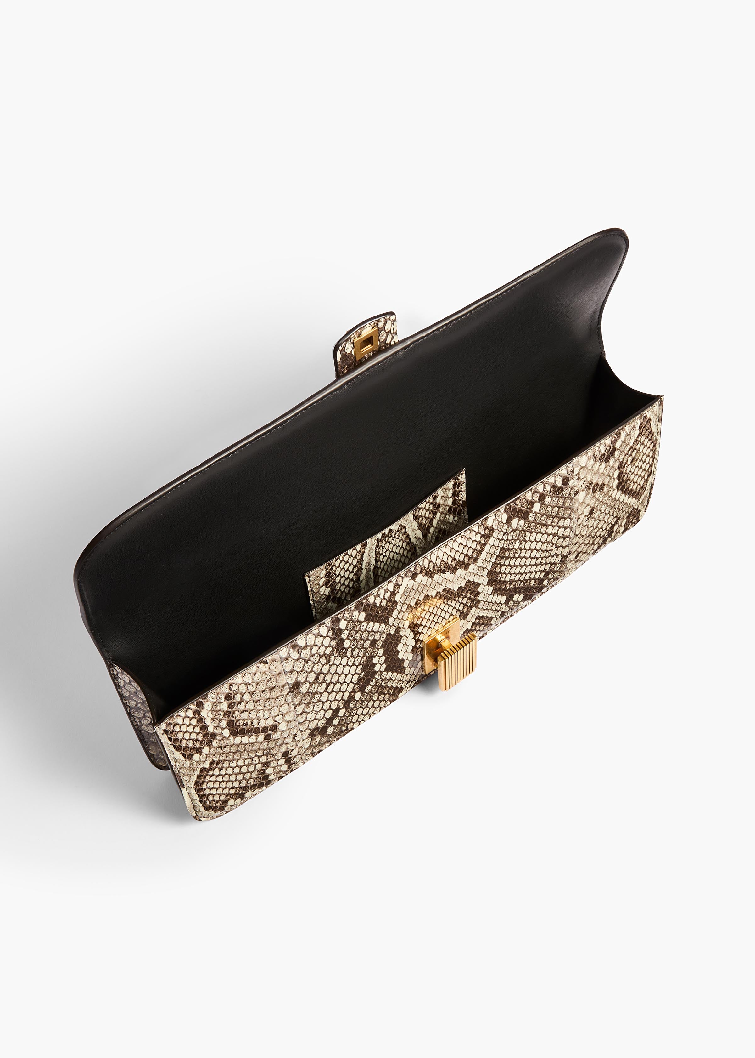 KHAITE - Blake Clutch in Natural Python
