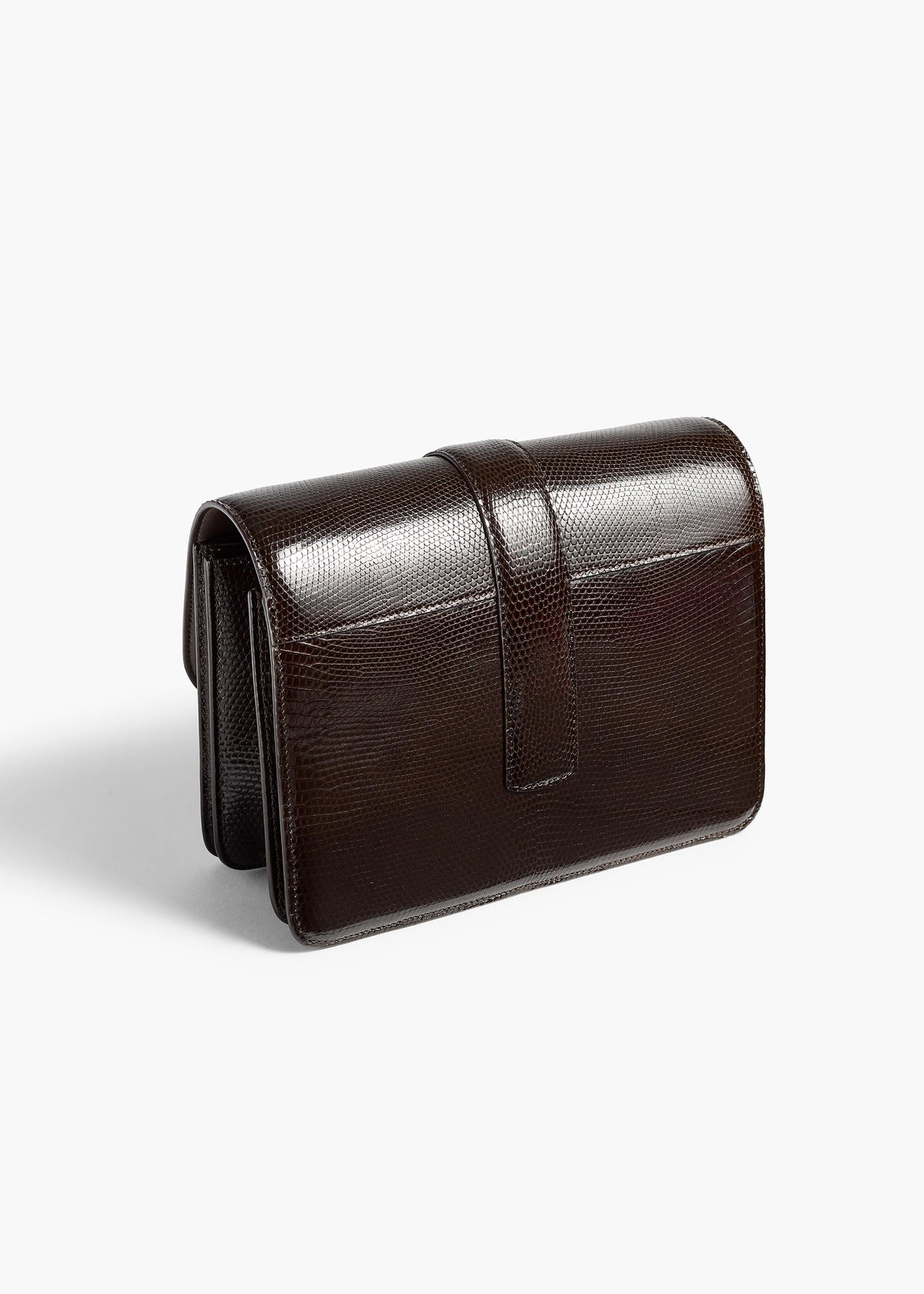KHAITE - Blake Crossbody Bag in Ebano Lizard