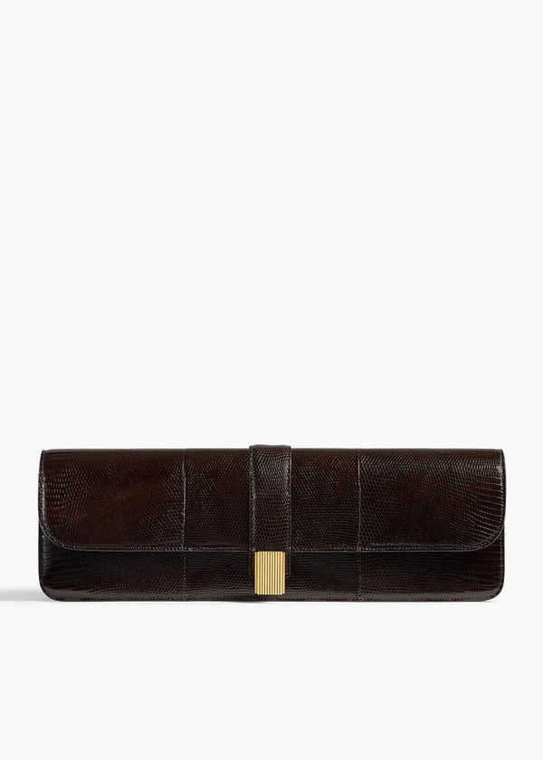 Blake Long Clutch in Ebano Lizard