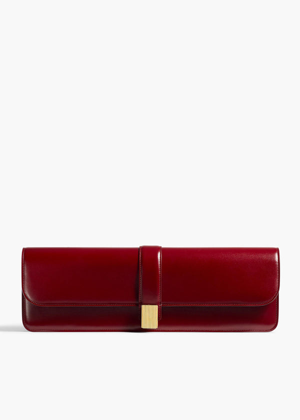 Blake Long Clutch in Oxblood