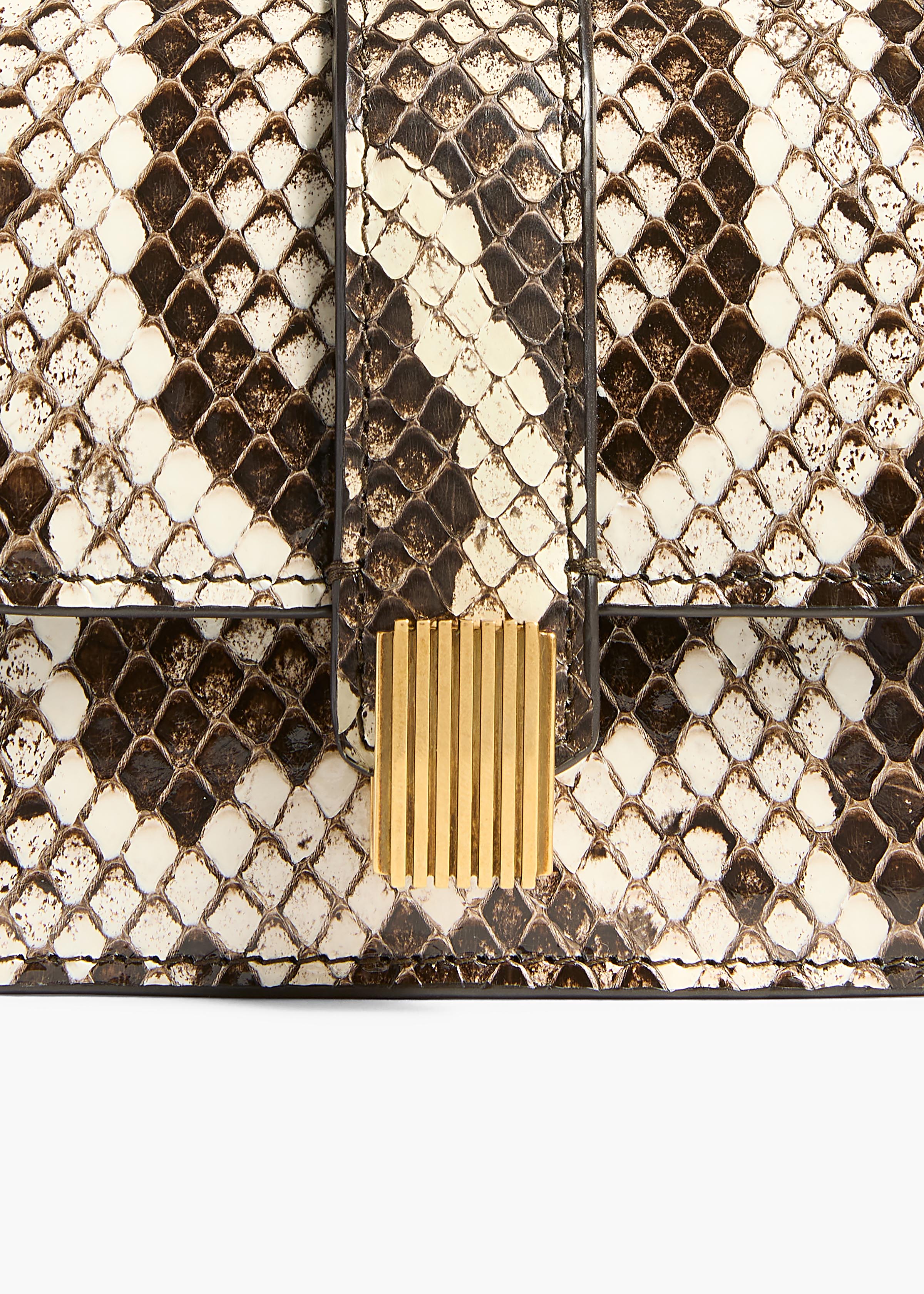 KHAITE - Blake Nano Bag in Natural Python