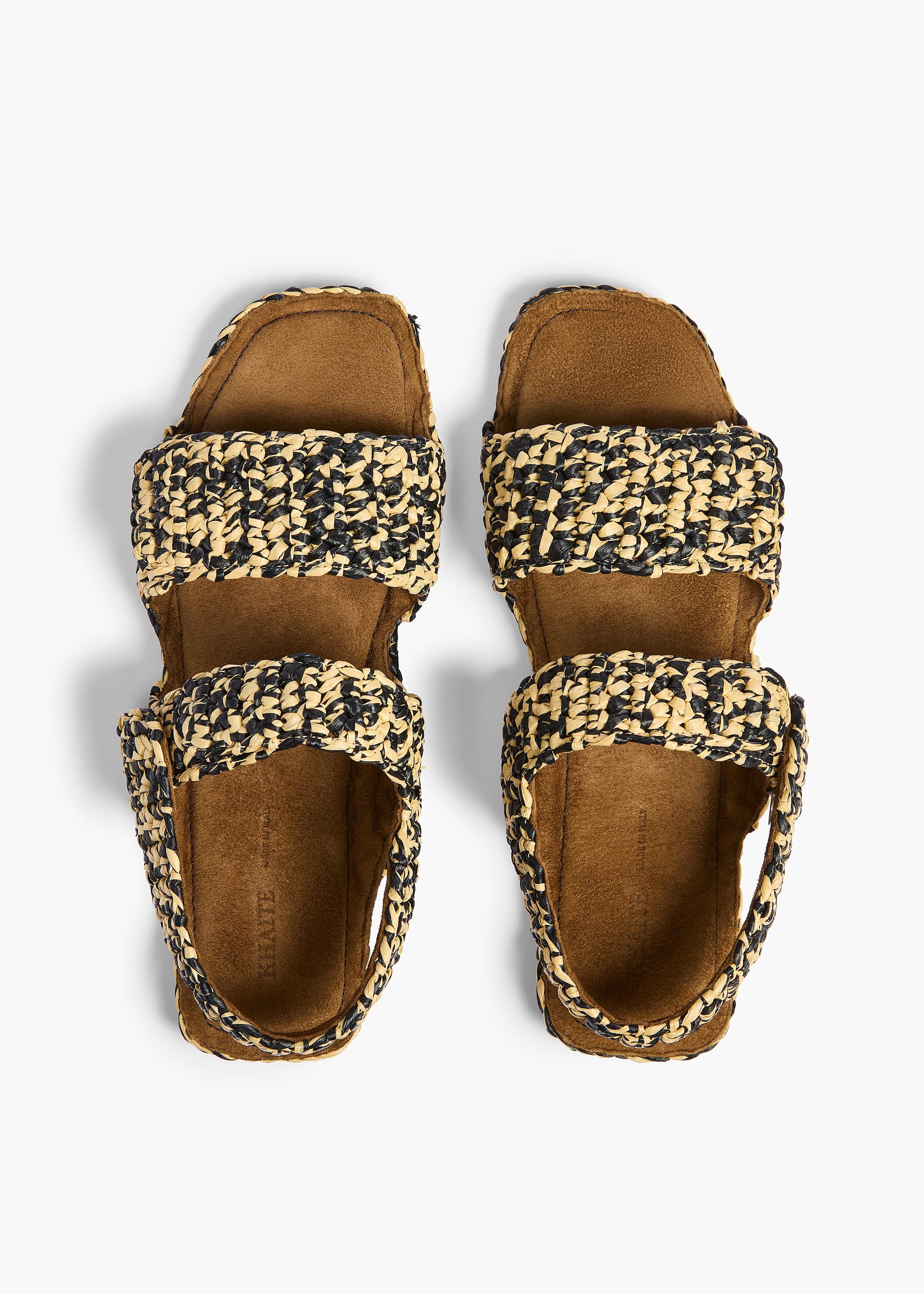 BODEN RAFFIA FLAT BLACK WHITE F3114 711 294 C