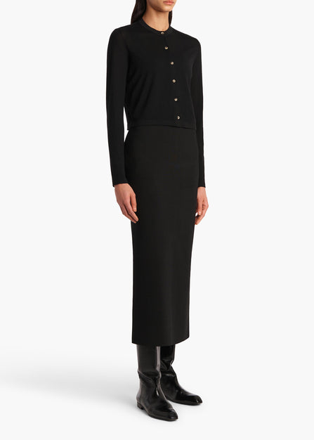 Brieta Cardigan in Black STYLED VIEW