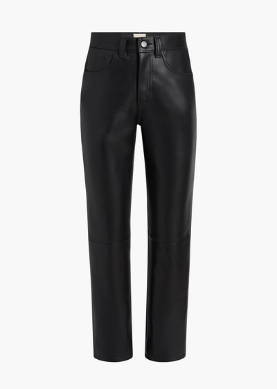 Callum Pant in Black Leather