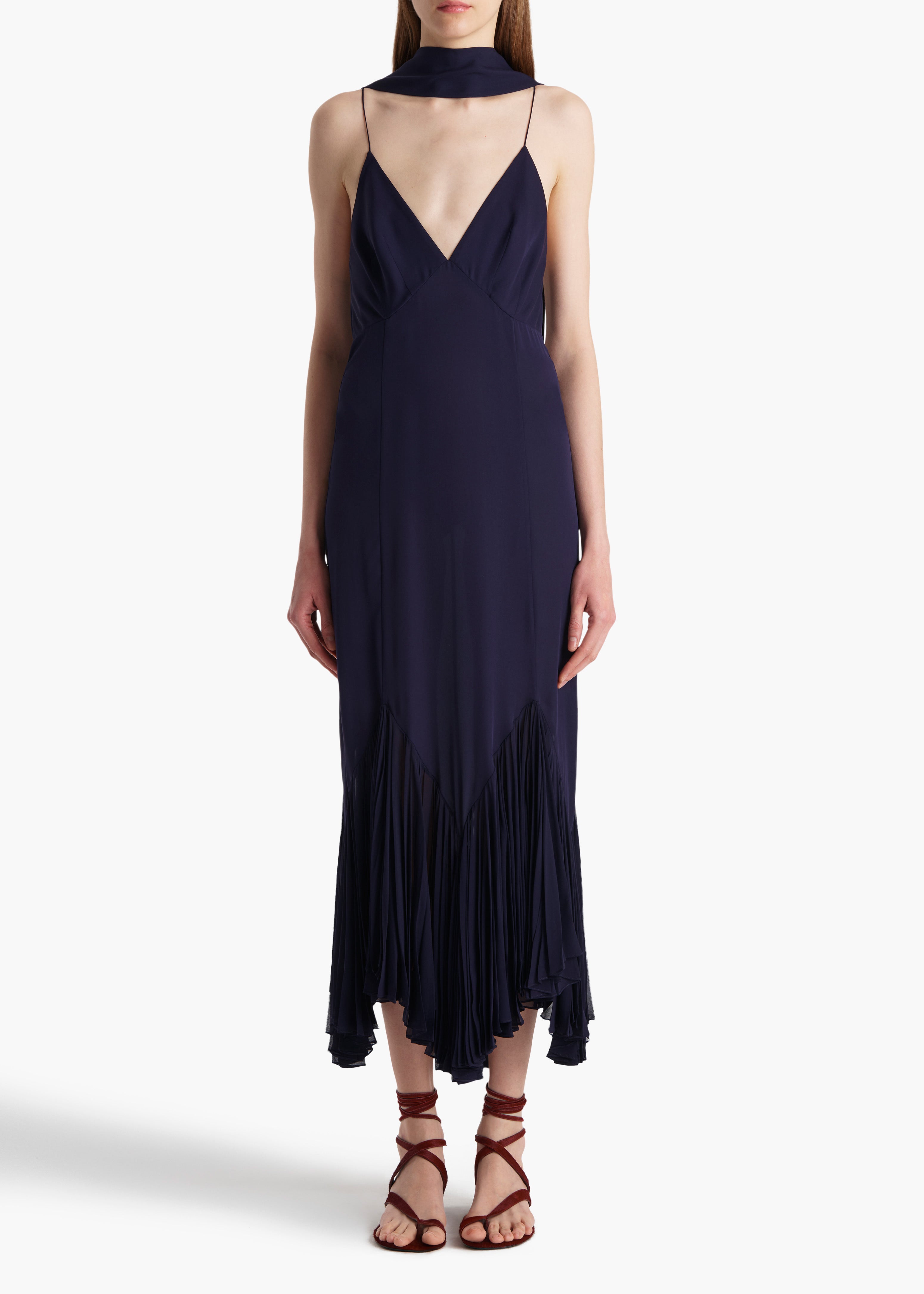 Candita Dress in Amethyst FRONT VIEW