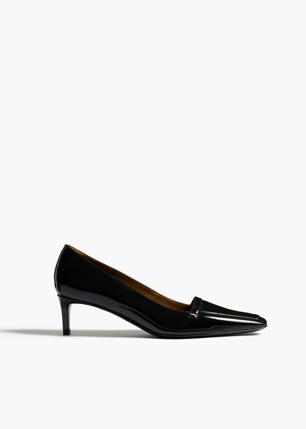 Celia Pump in Black Patent Leather FRONT VIEW