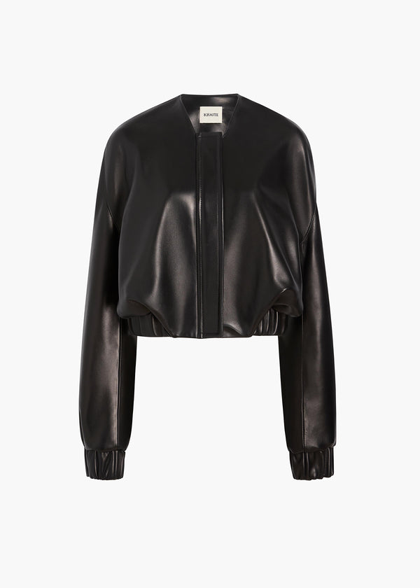 CORDAN JACKET BLACK LEATHER 62411012 200 GHOST