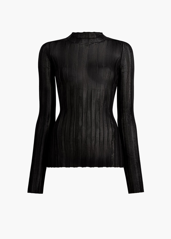 Cosette Top in Black FLAT VIEW