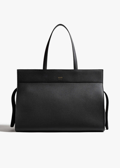 Crosby Bag in Black Pebbled Leather FRONT VIEW