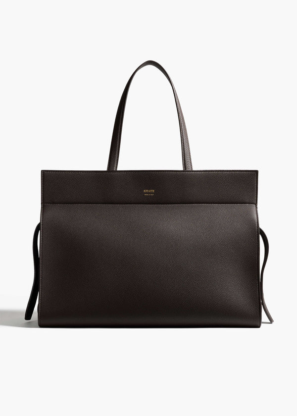 Crosby Bag in Espresso Pebbled Leather FRONT VIEW